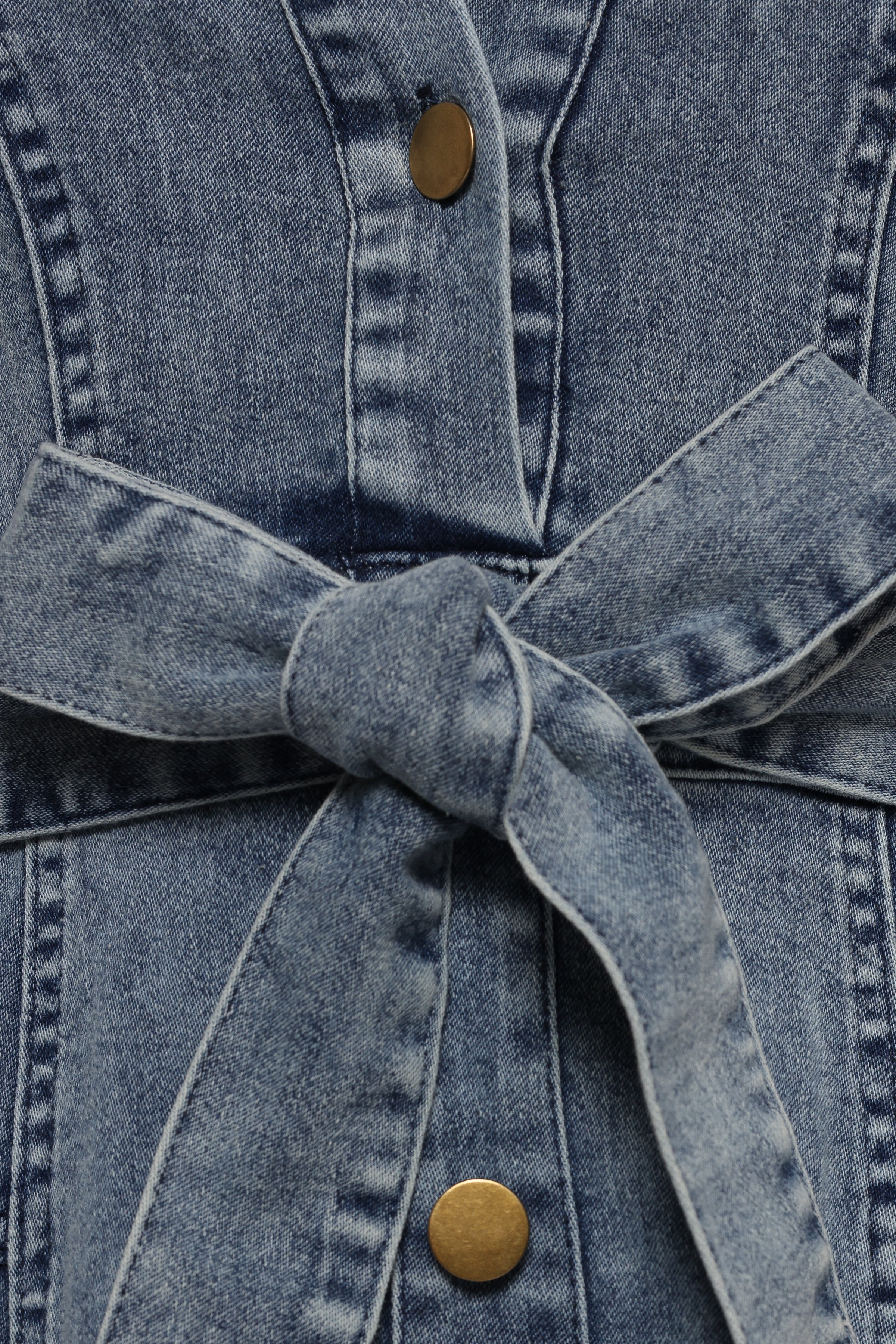 DRESSES Emberly Long Sleeve Maxi Dress - Denim