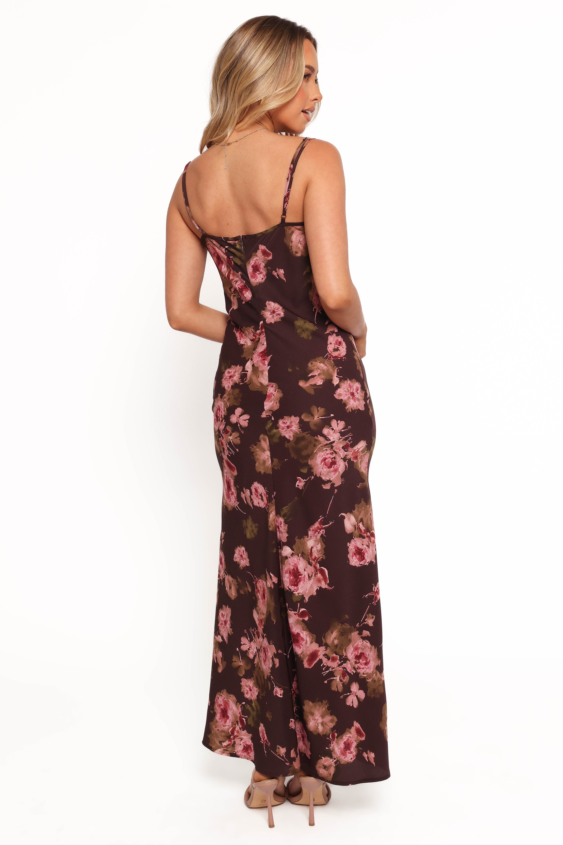 DRESSES Enya Maxi Dress - Chocolate Floral