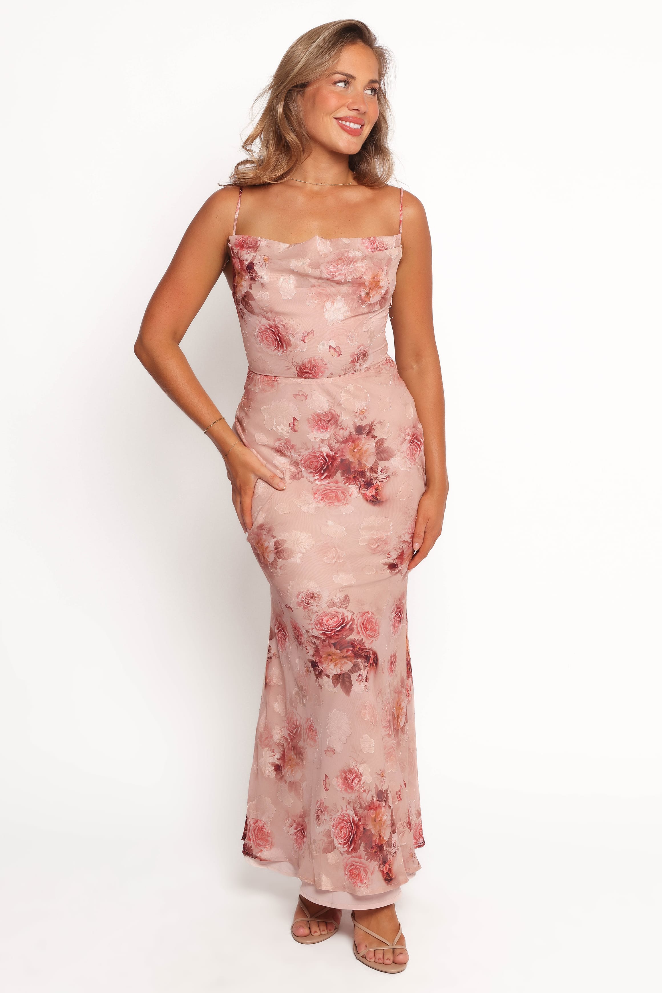 DRESSES Esmeralda Maxi Dress - Rose Print