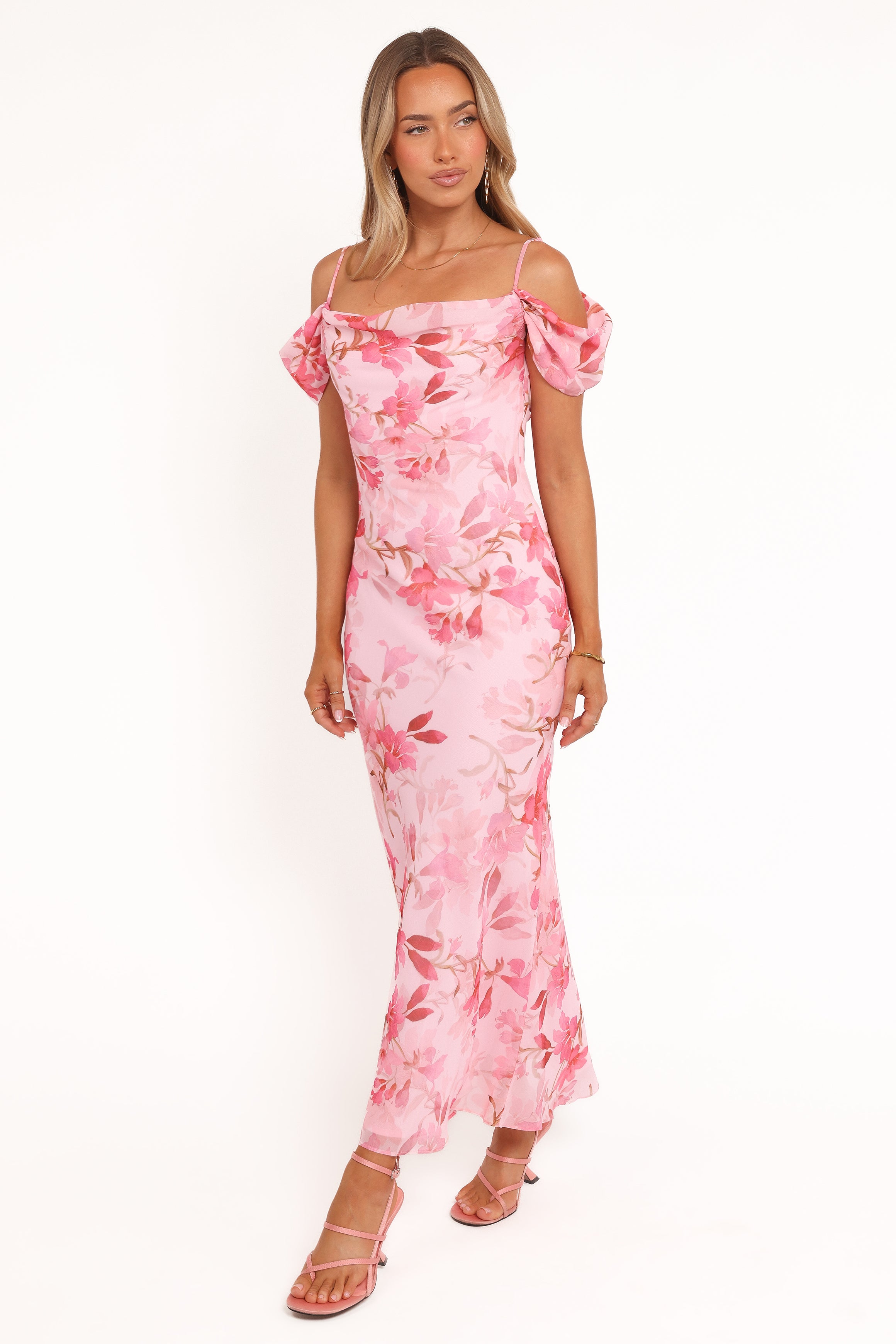 DRESSES Esther Midi Dress - Pink Floral