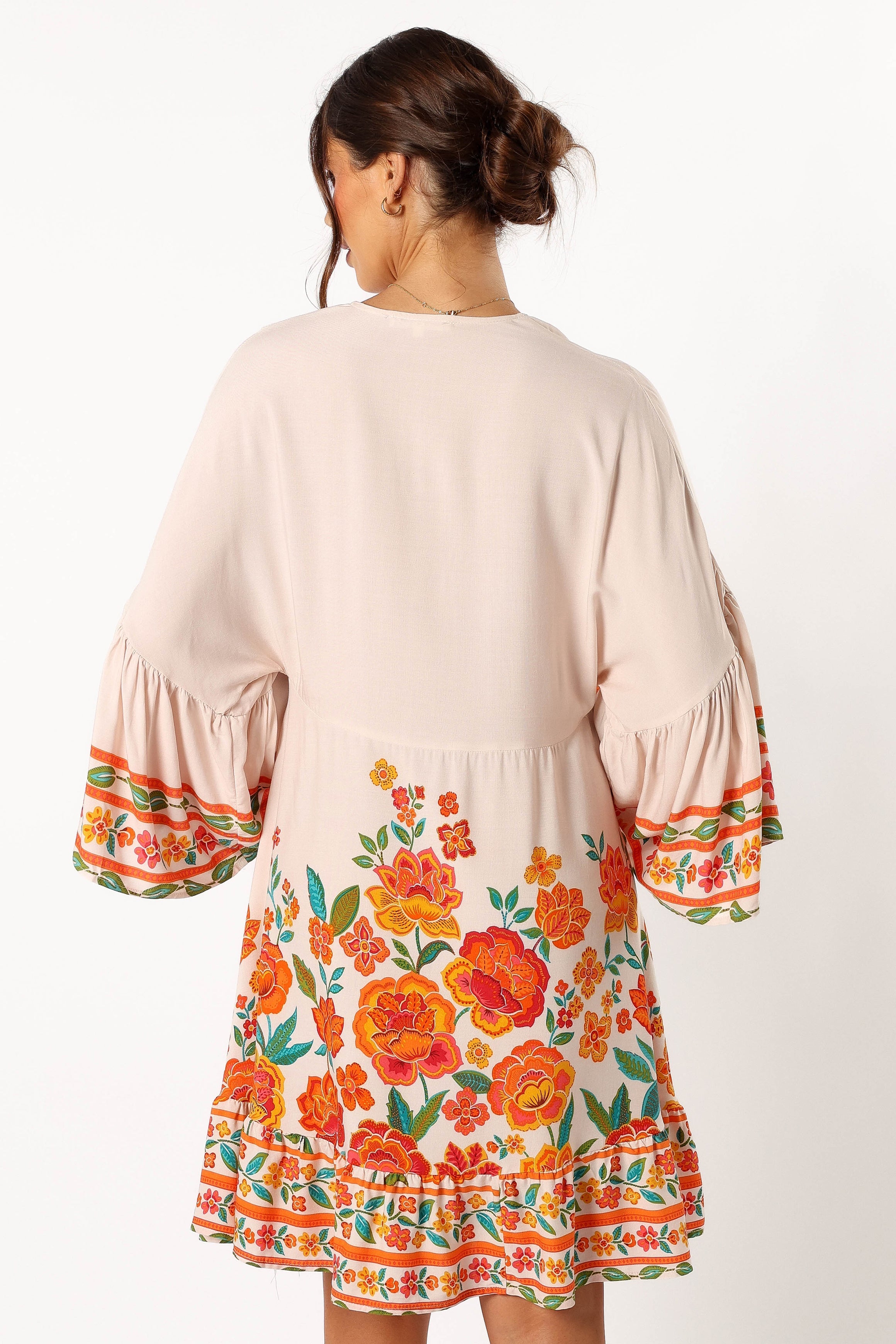 DRESSES @Eugene Long Sleeve Mini Dress - Willow Print