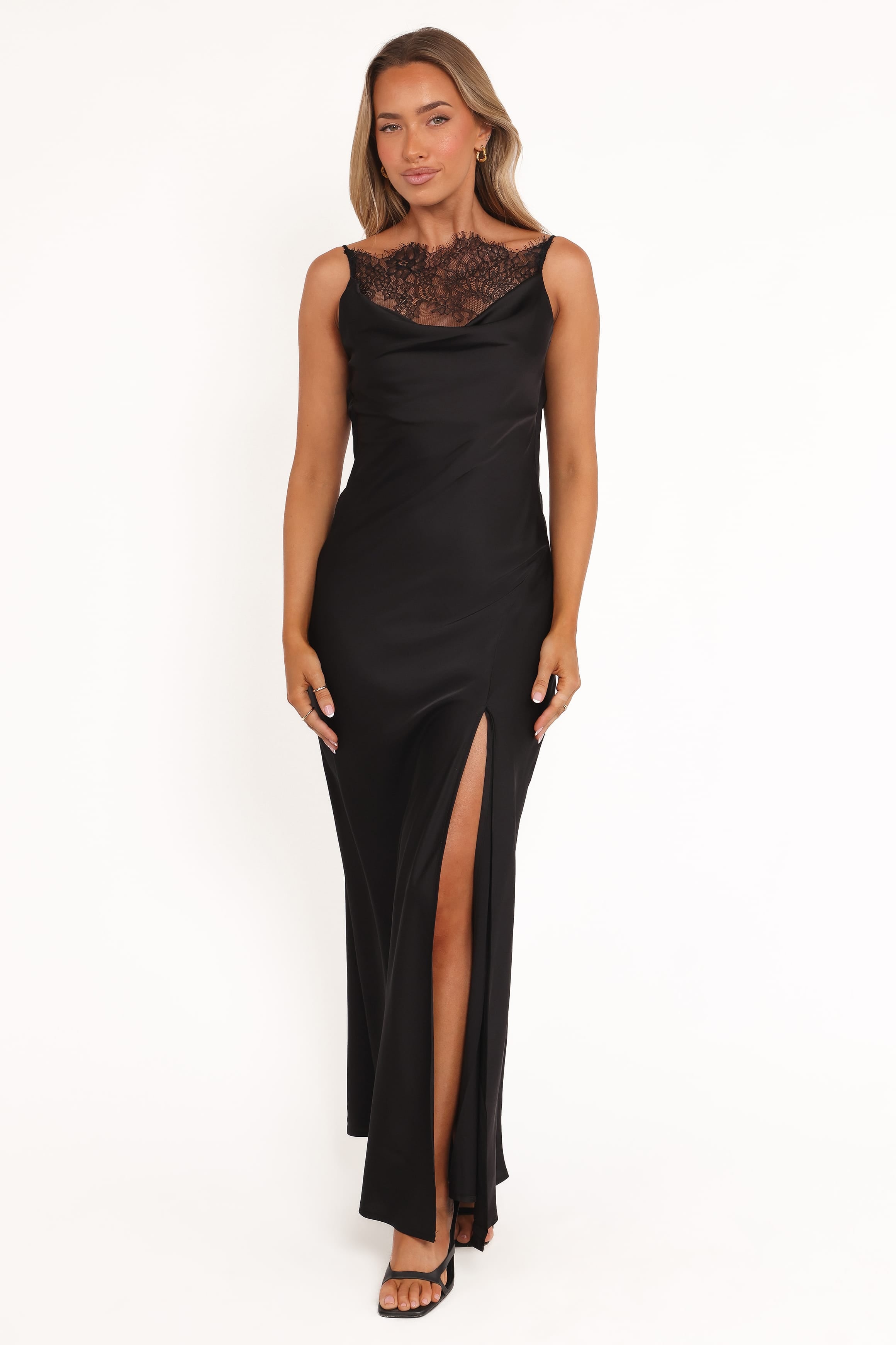 DRESSES Evana Lace Maxi Dress - Black