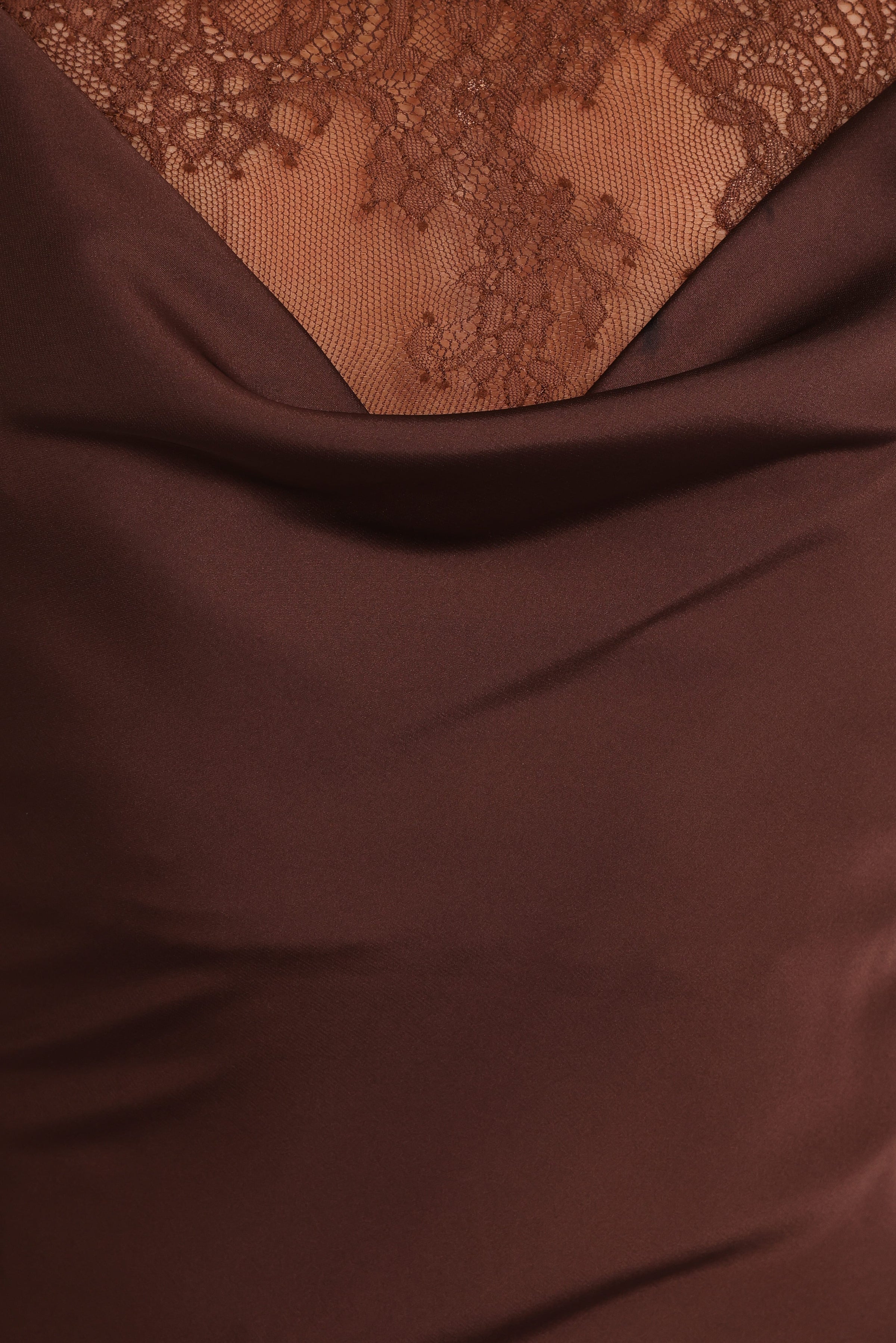 DRESSES Evana Lace Maxi Dress - Brown