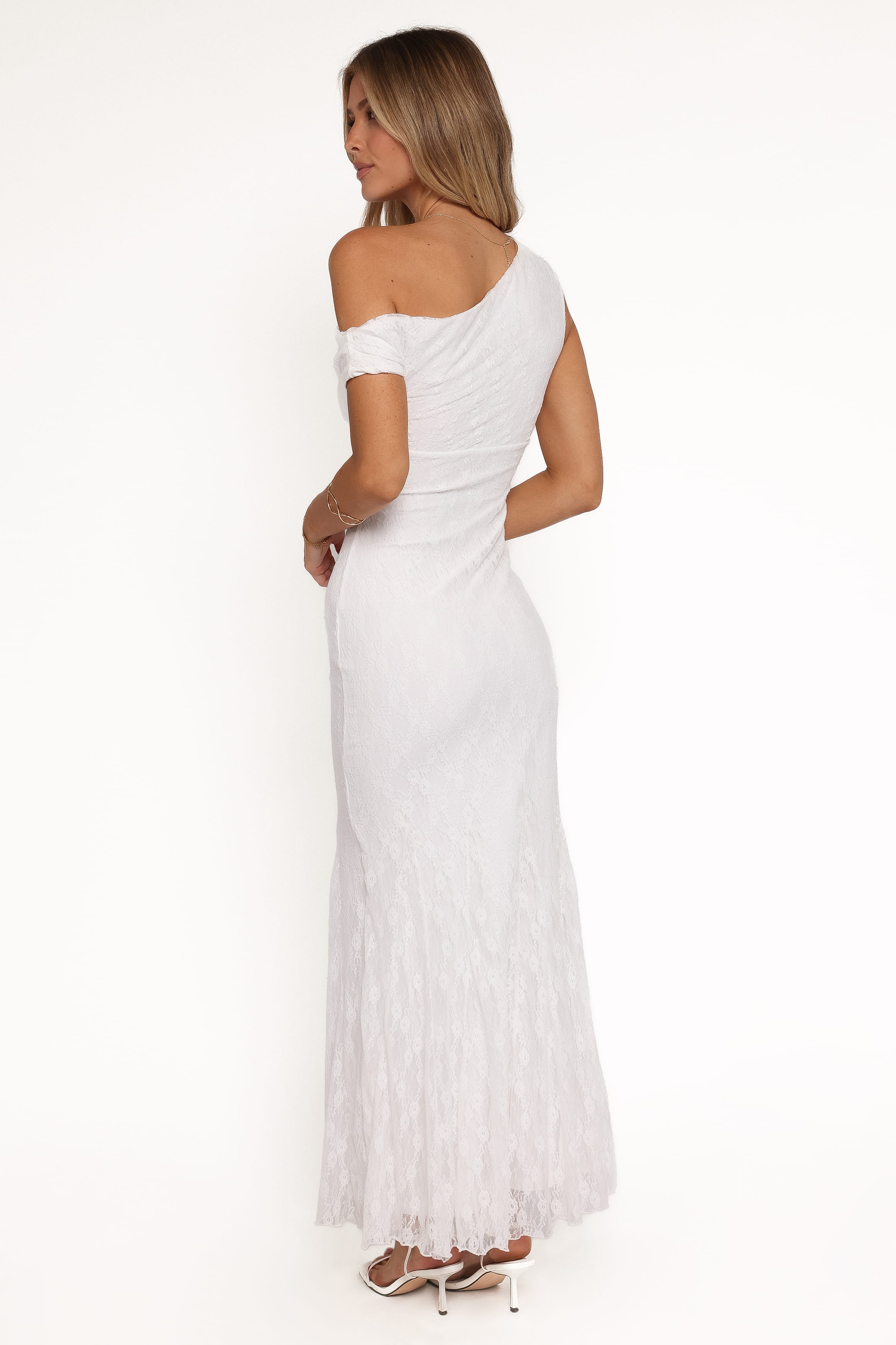 DRESSES Evelon Off Shoulder Maxi Dress - White