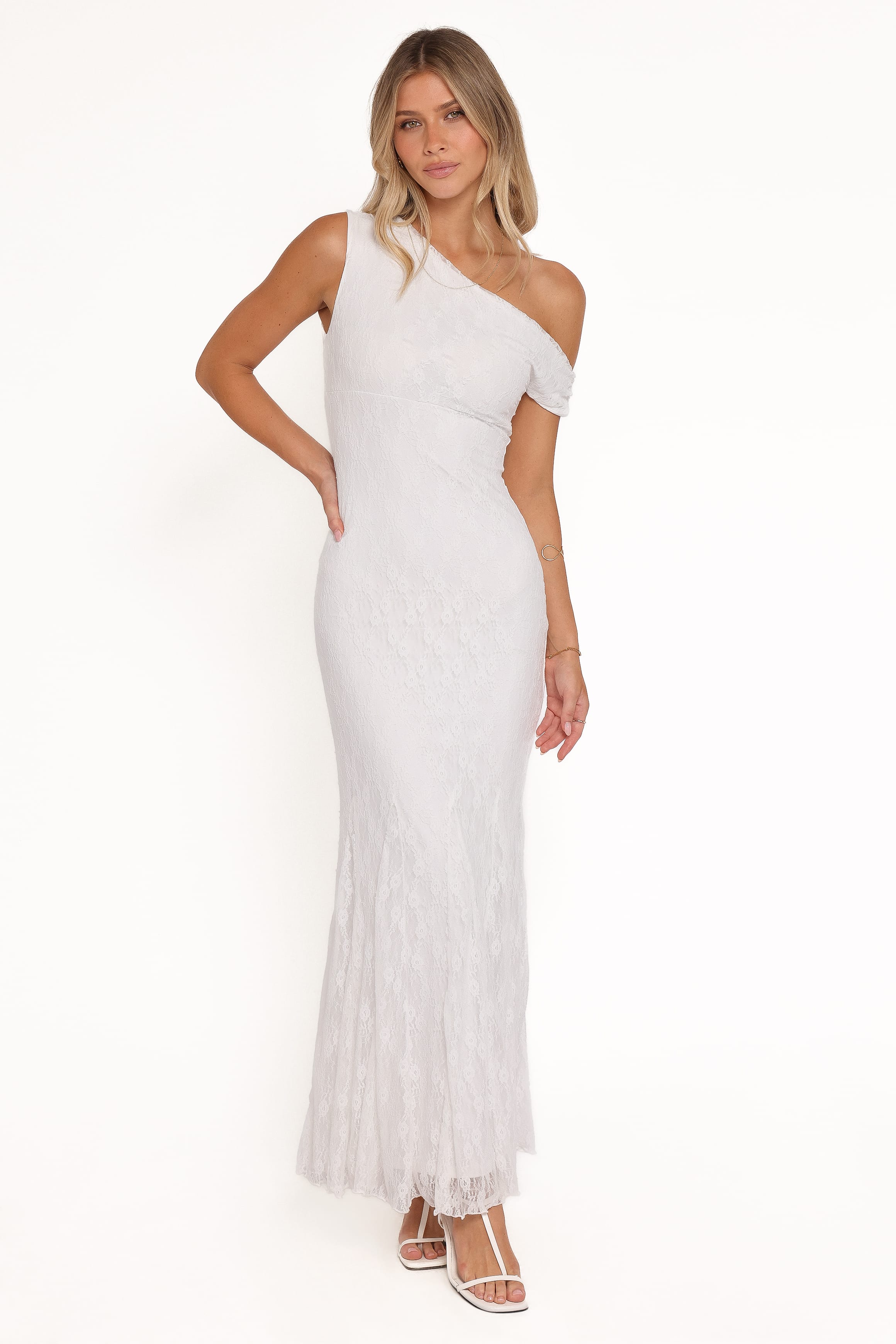 DRESSES Evelon Off Shoulder Maxi Dress - White