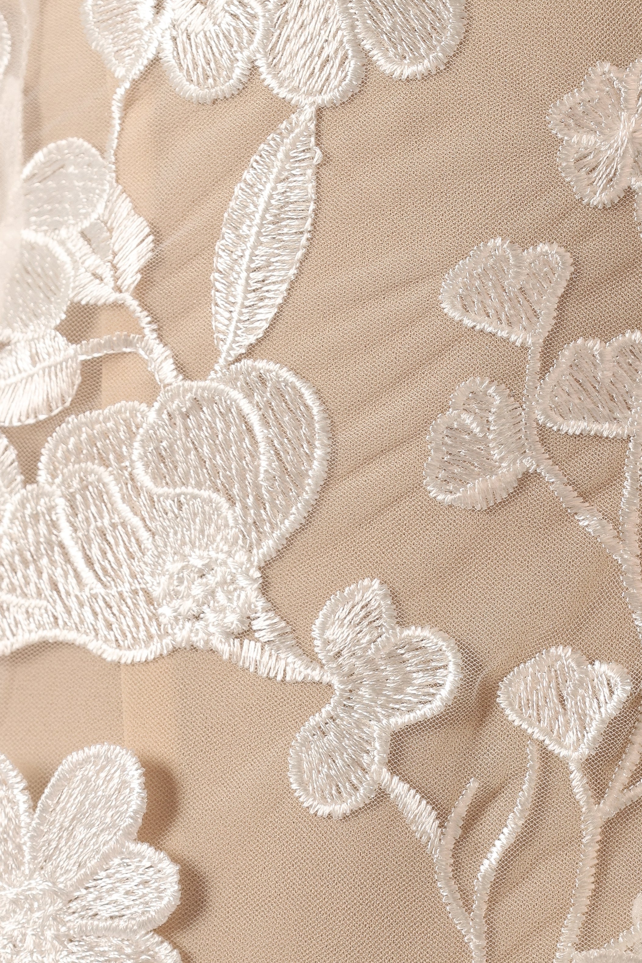 DRESSES @Evelynn Mini Dress - White/Nude