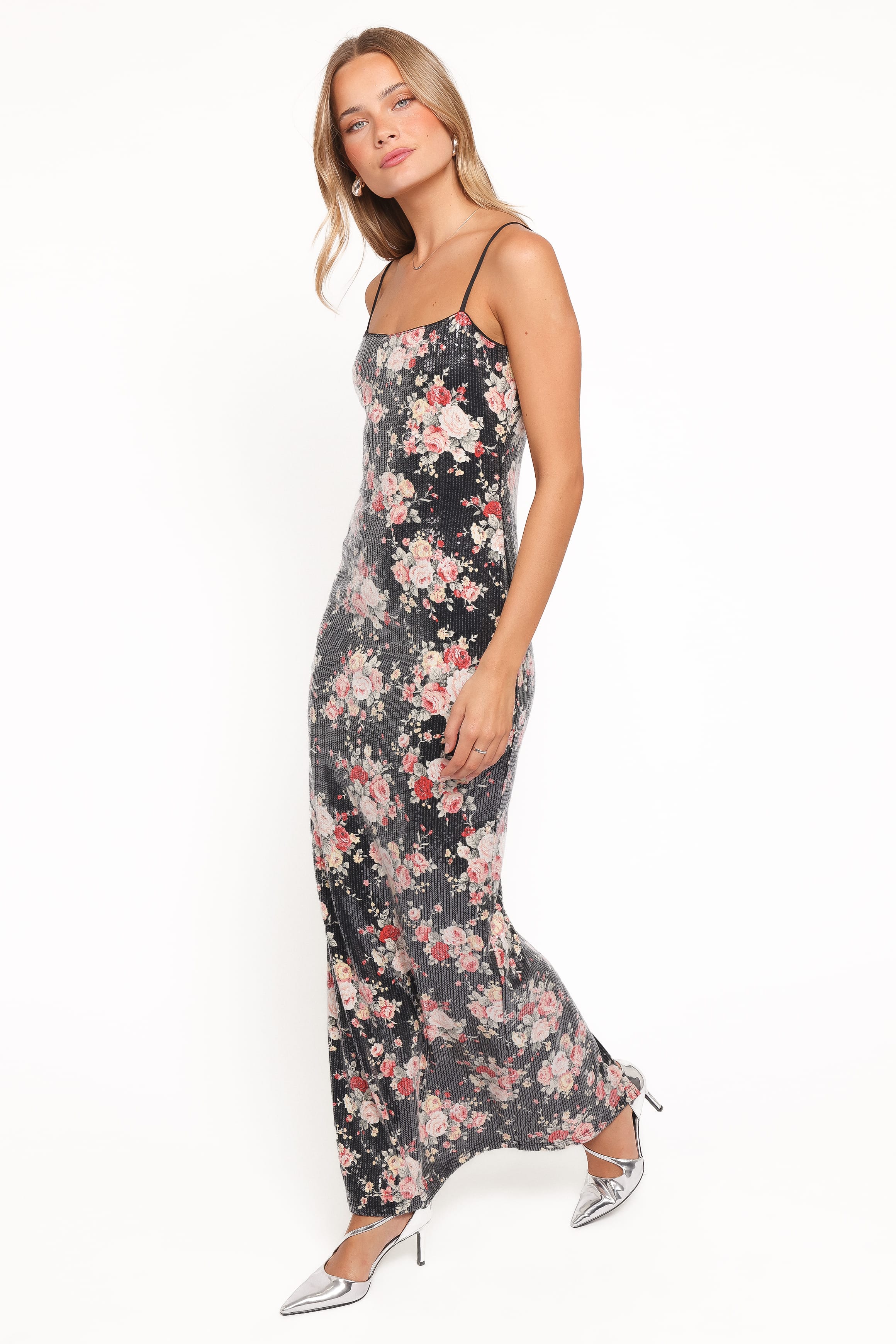 DRESSES Everlee Maxi Dress - Floral Sequin