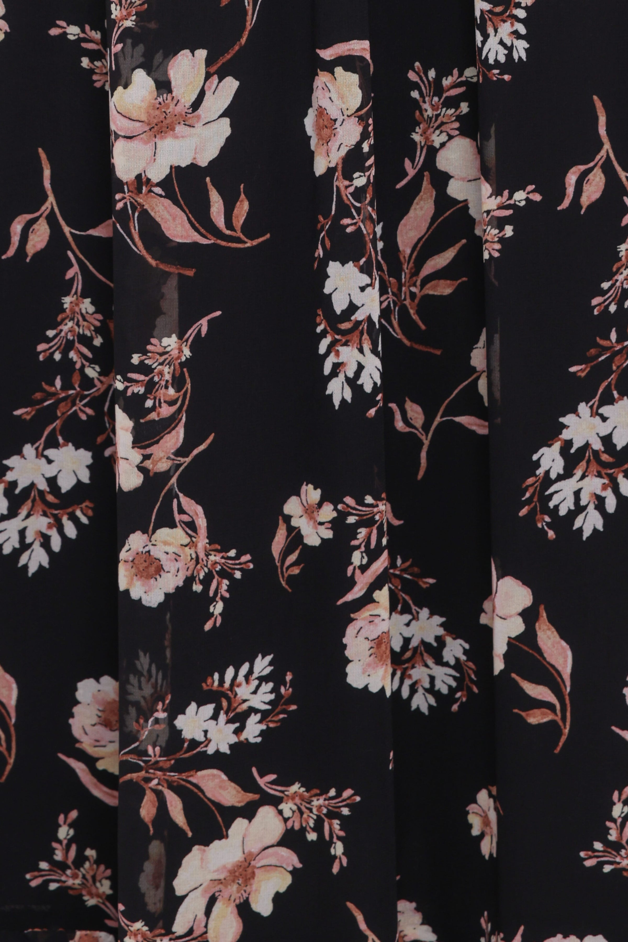 DRESSES Evian Long Sleeve Maxi Dress - Black Floral