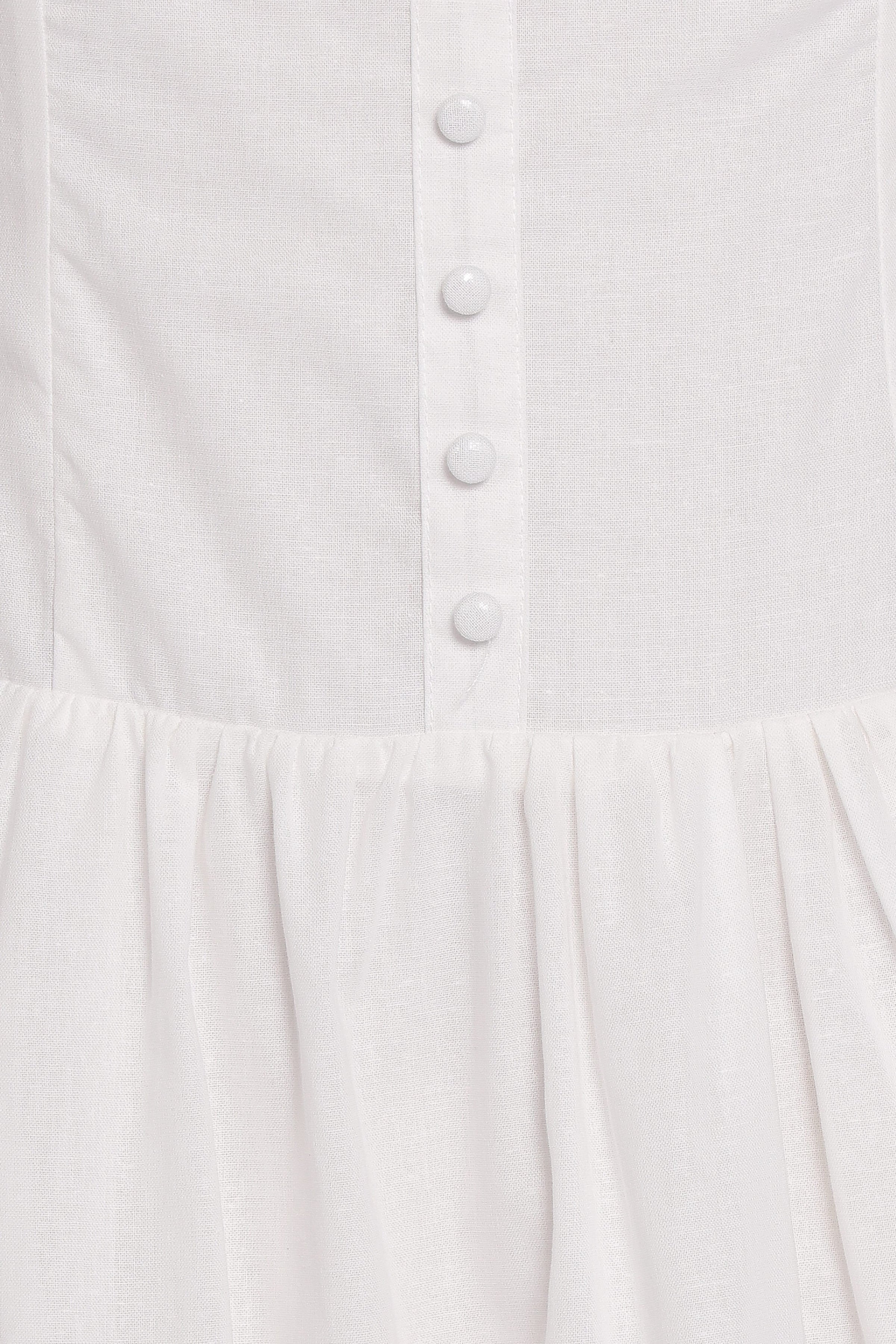 DRESSES Evie Button Front Maxi Dress - White