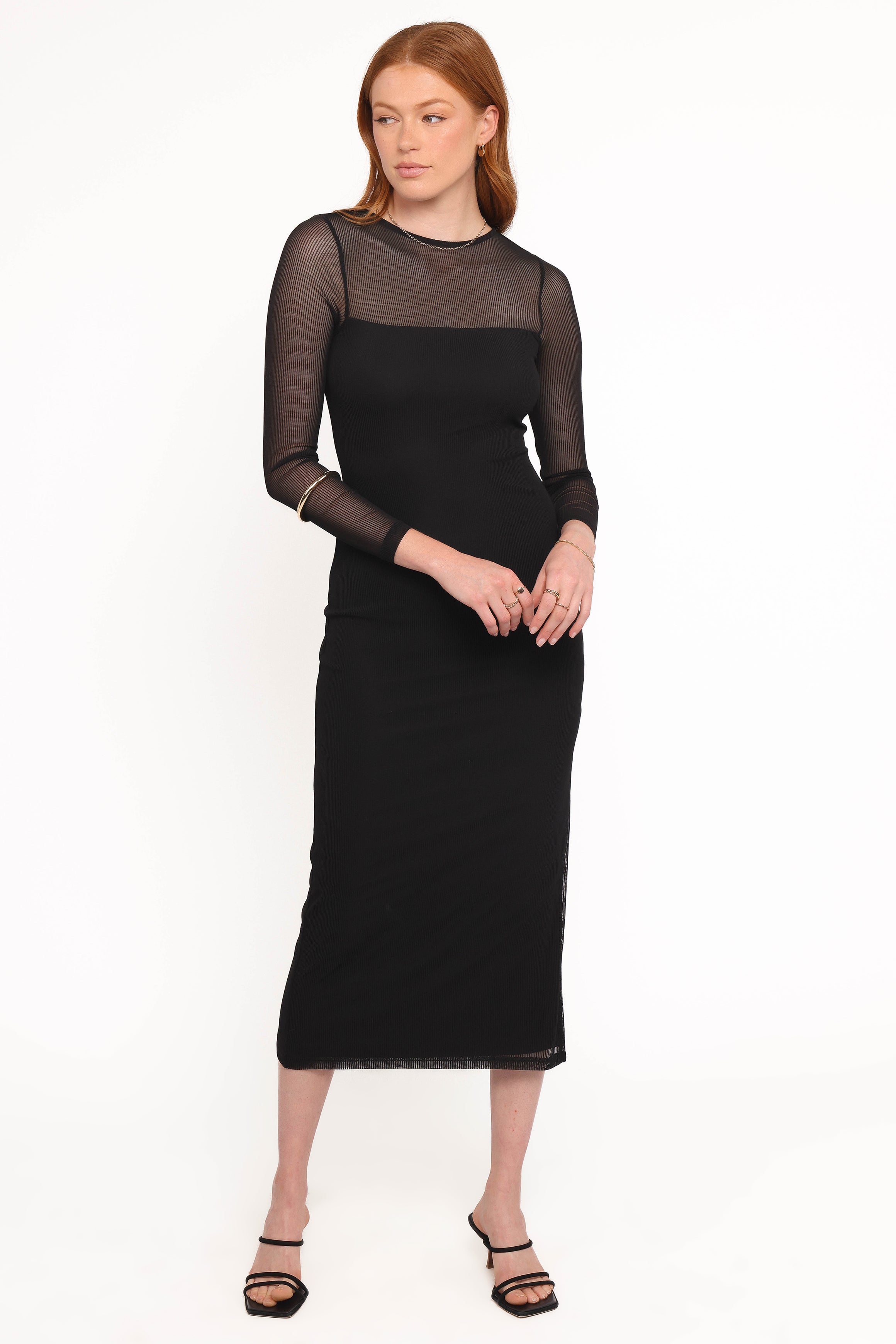 DRESSES Famille Midi Dress - Black