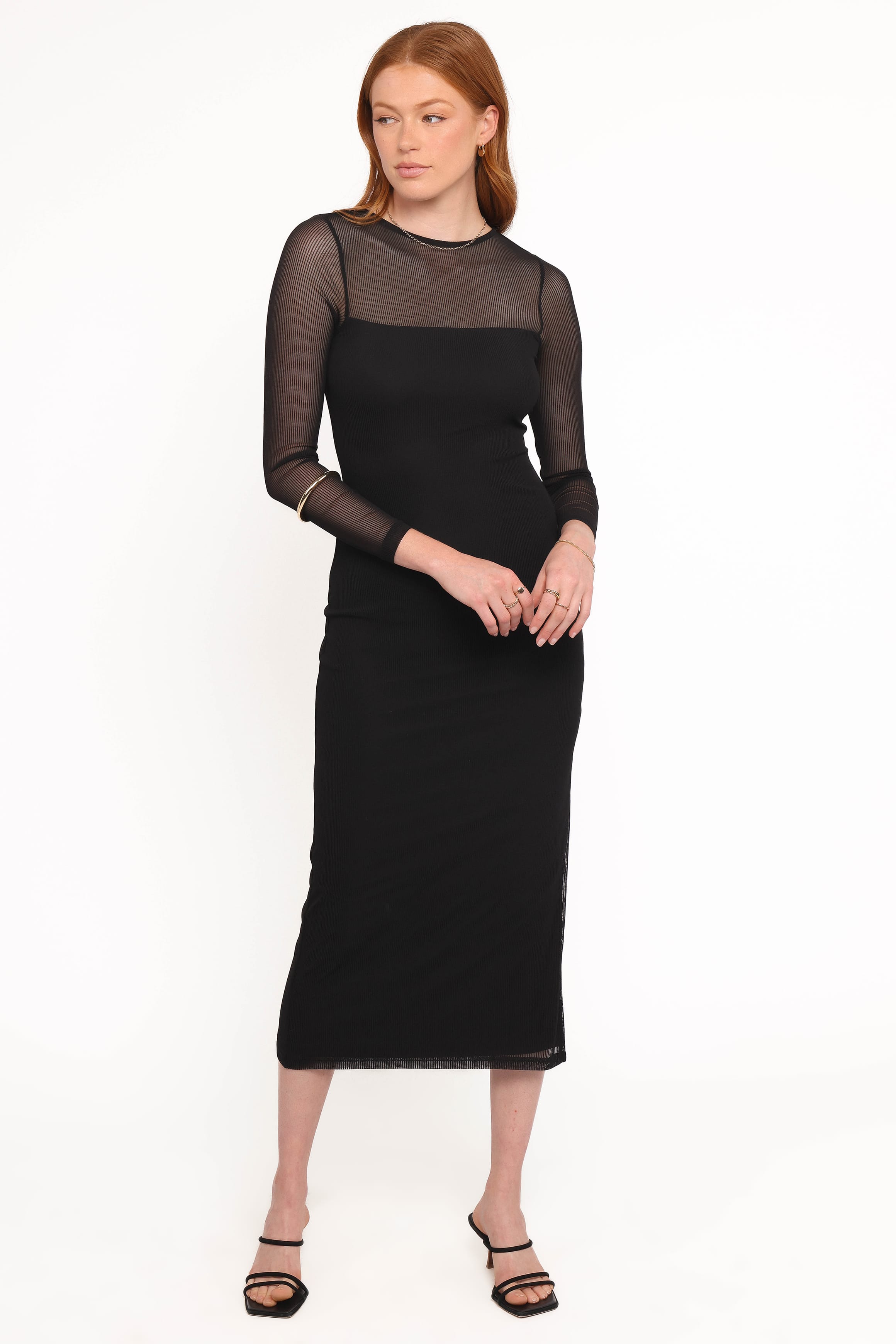 DRESSES Famille Midi Dress - Black