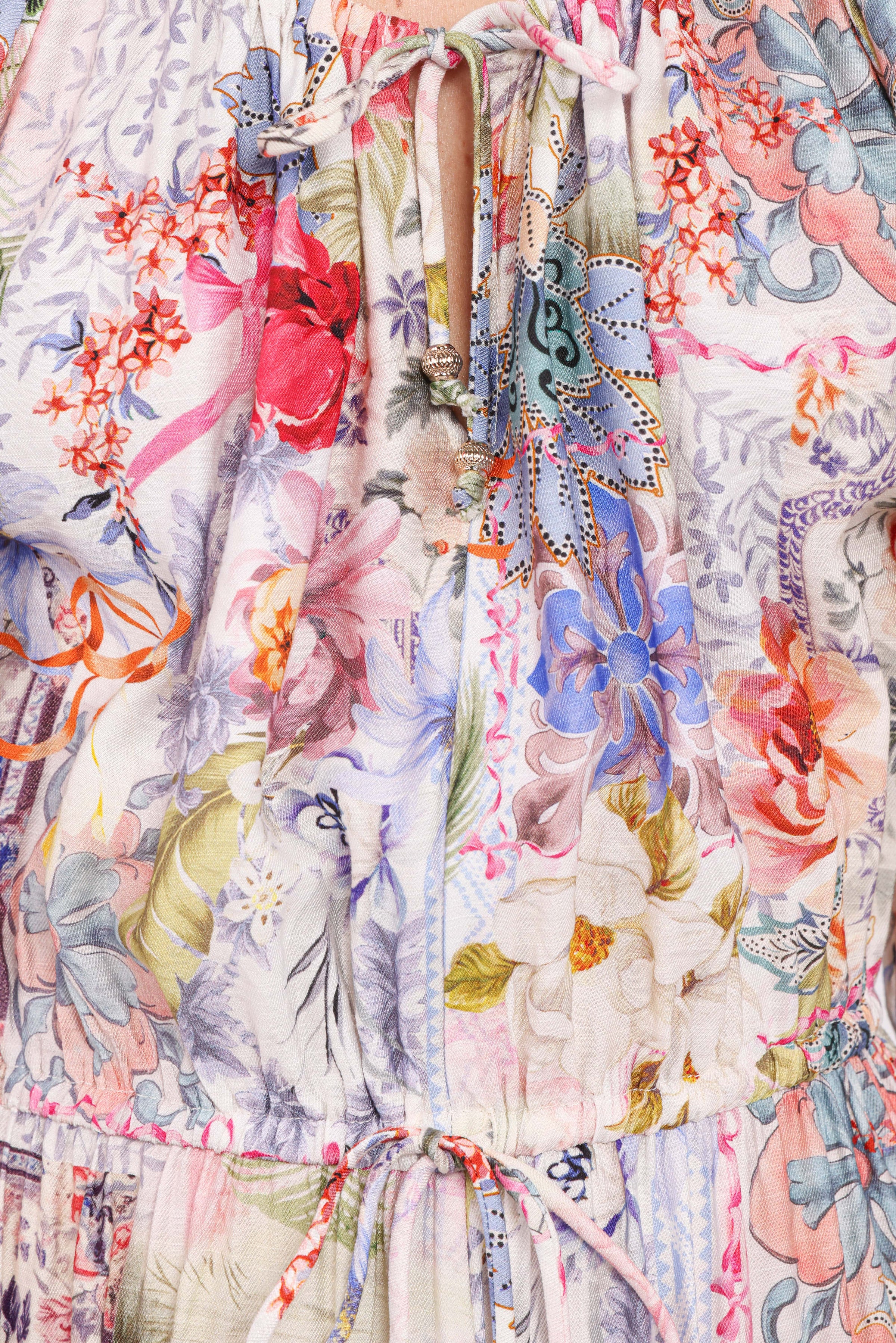 DRESSES Faris Off Shoulder Midi Dress - Floral