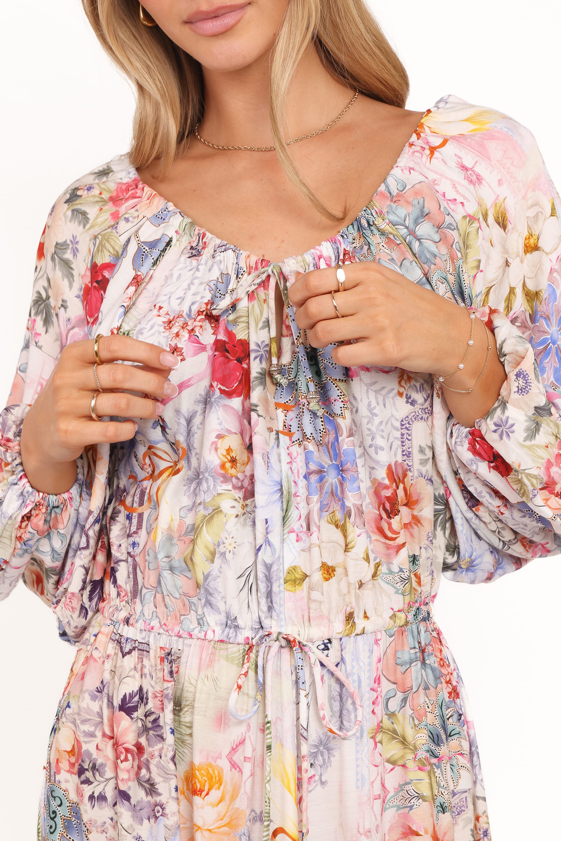 DRESSES Faris Off Shoulder Midi Dress - Floral