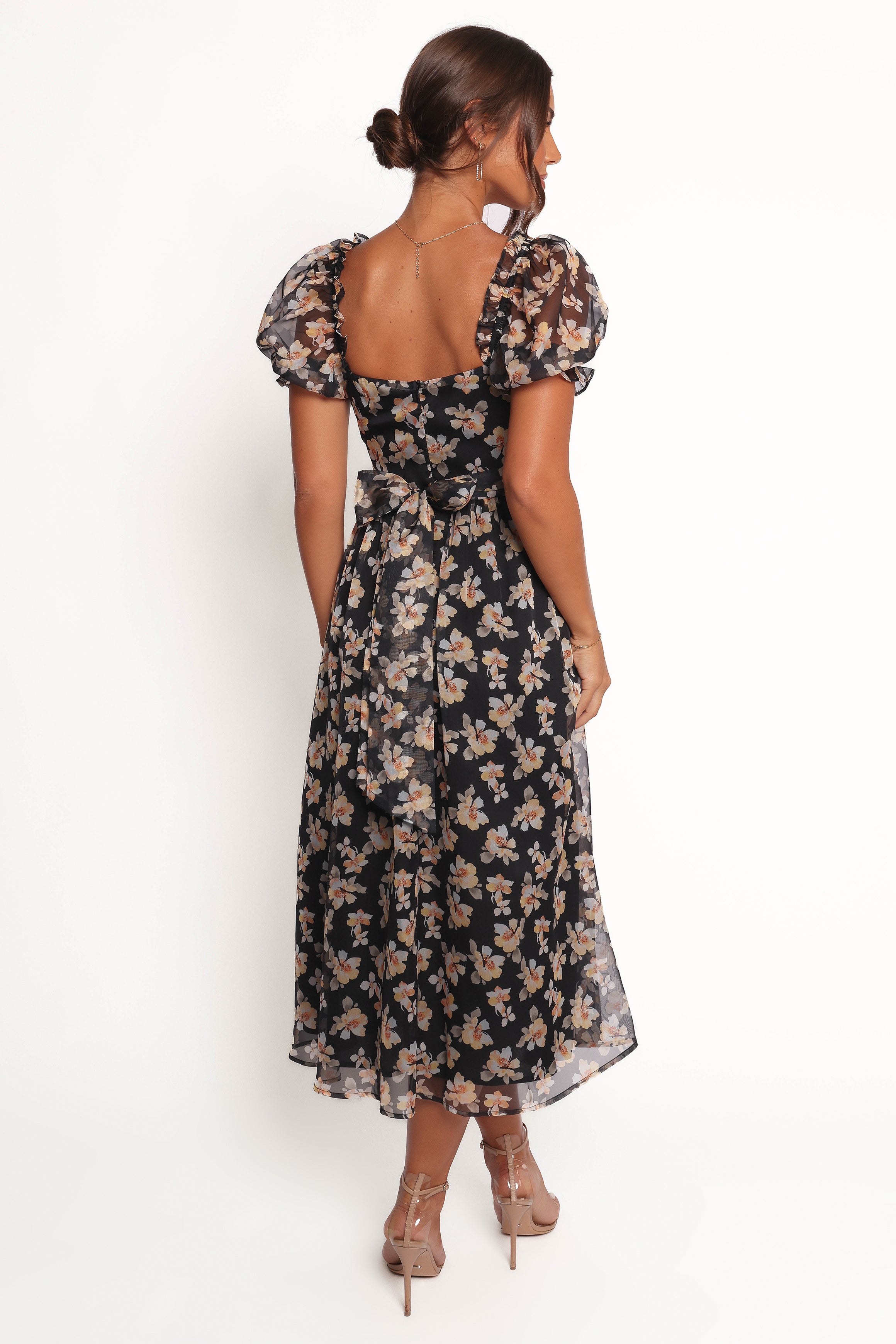 DRESSES Farryn Maxi Dress - Black Beige Floral