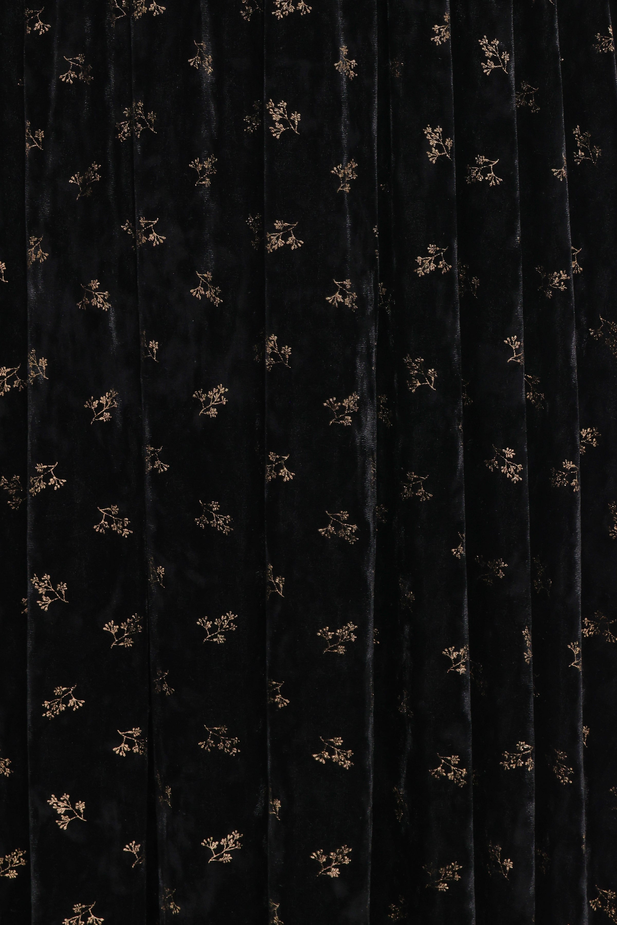 DRESSES Farryn Maxi Dress - Black/Gold Velvet