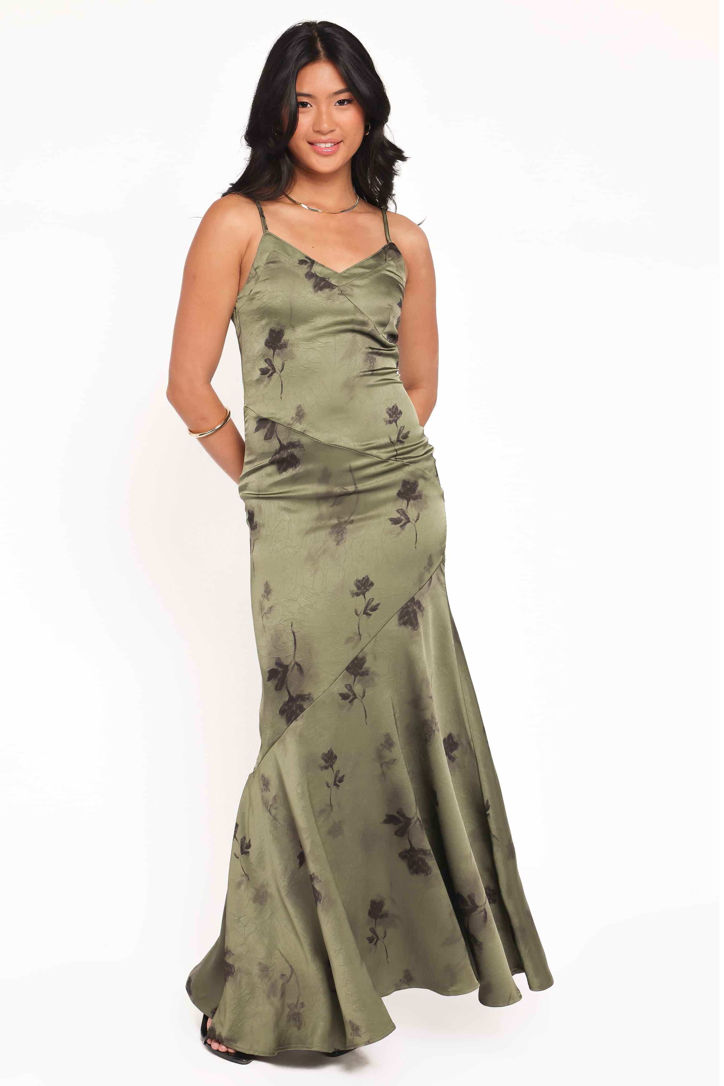 DRESSES Fia Midi Dress - Green Floral