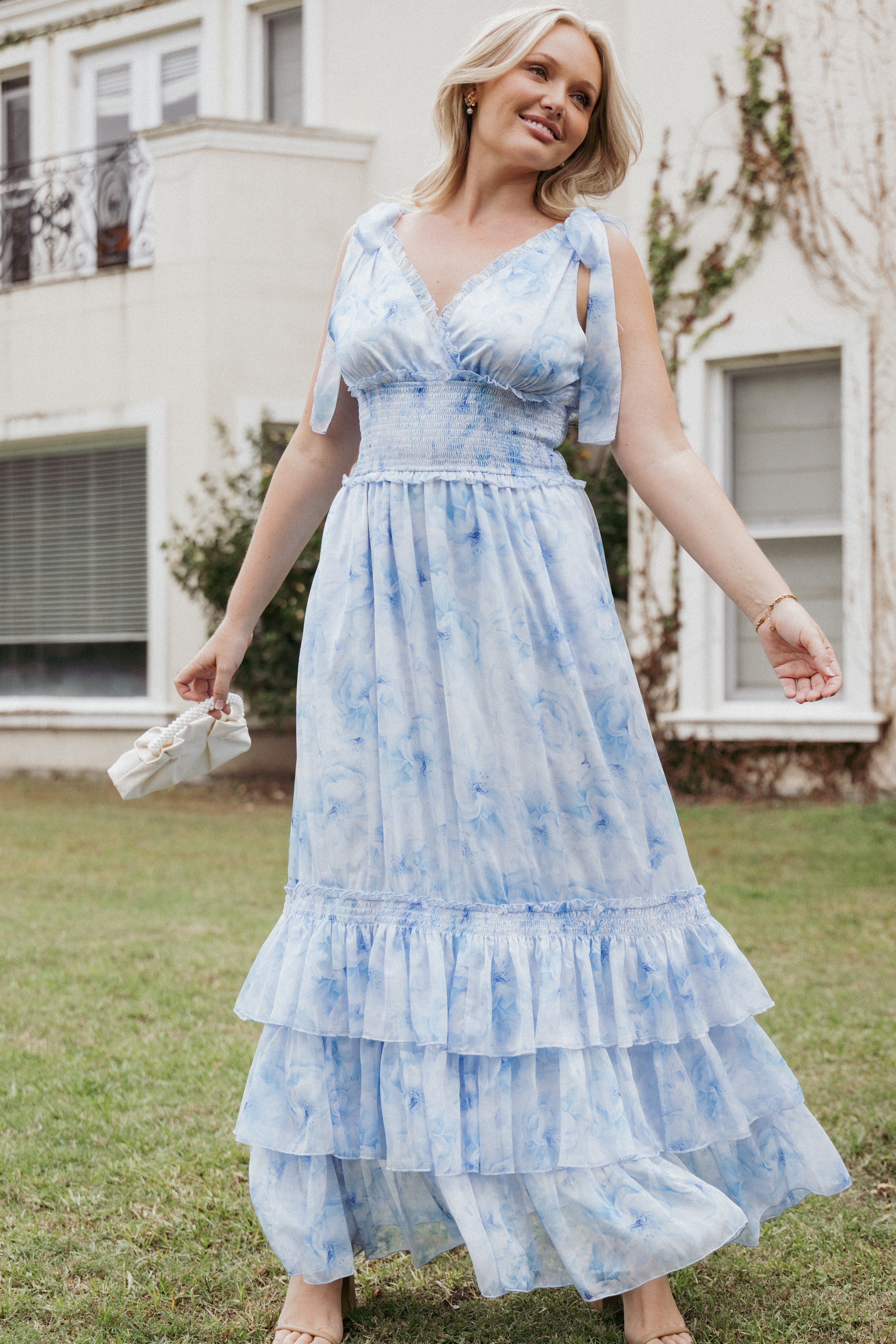 DRESSES Fionna Maxi Dress - Blue Floral