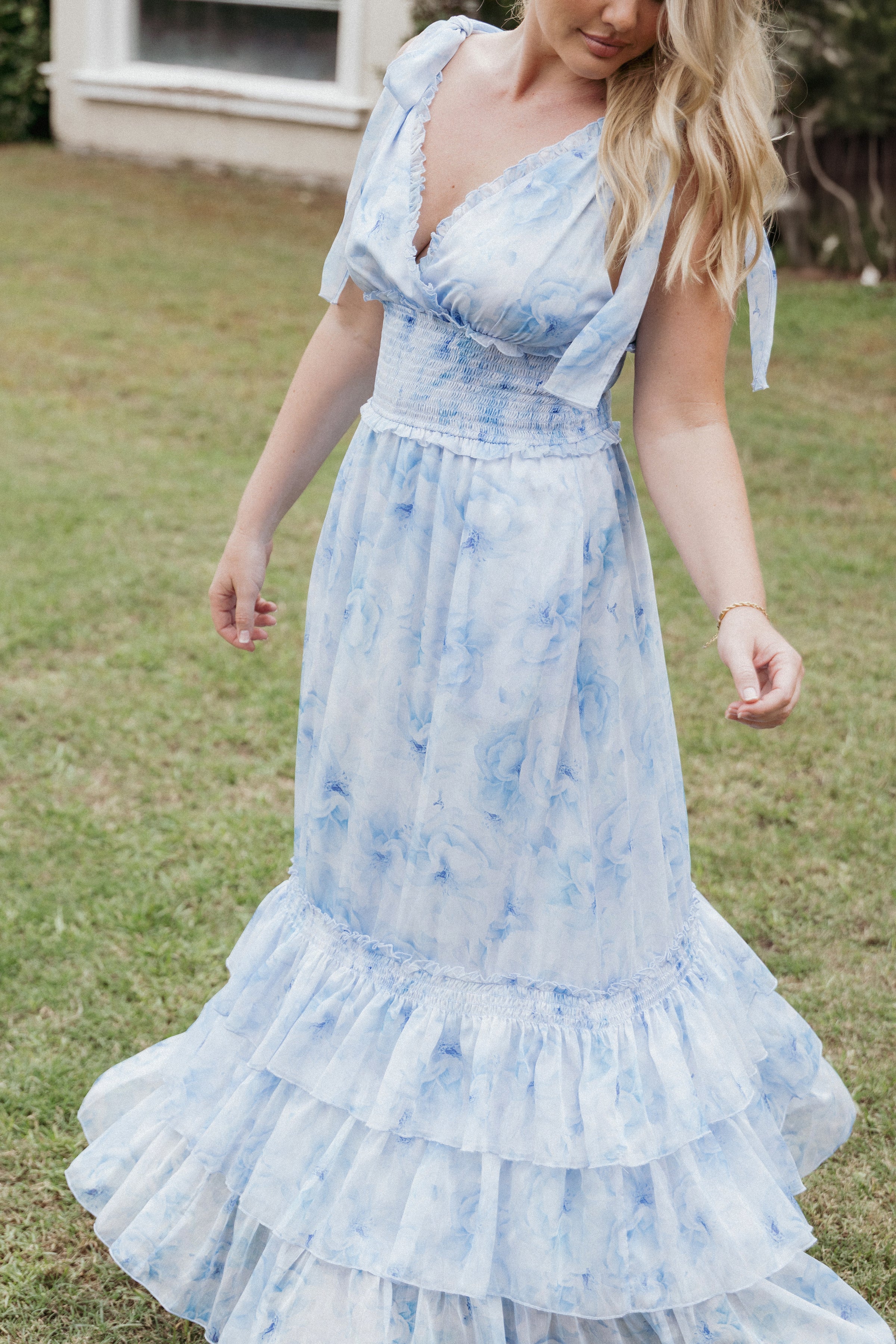 DRESSES Fionna Maxi Dress - Blue Floral