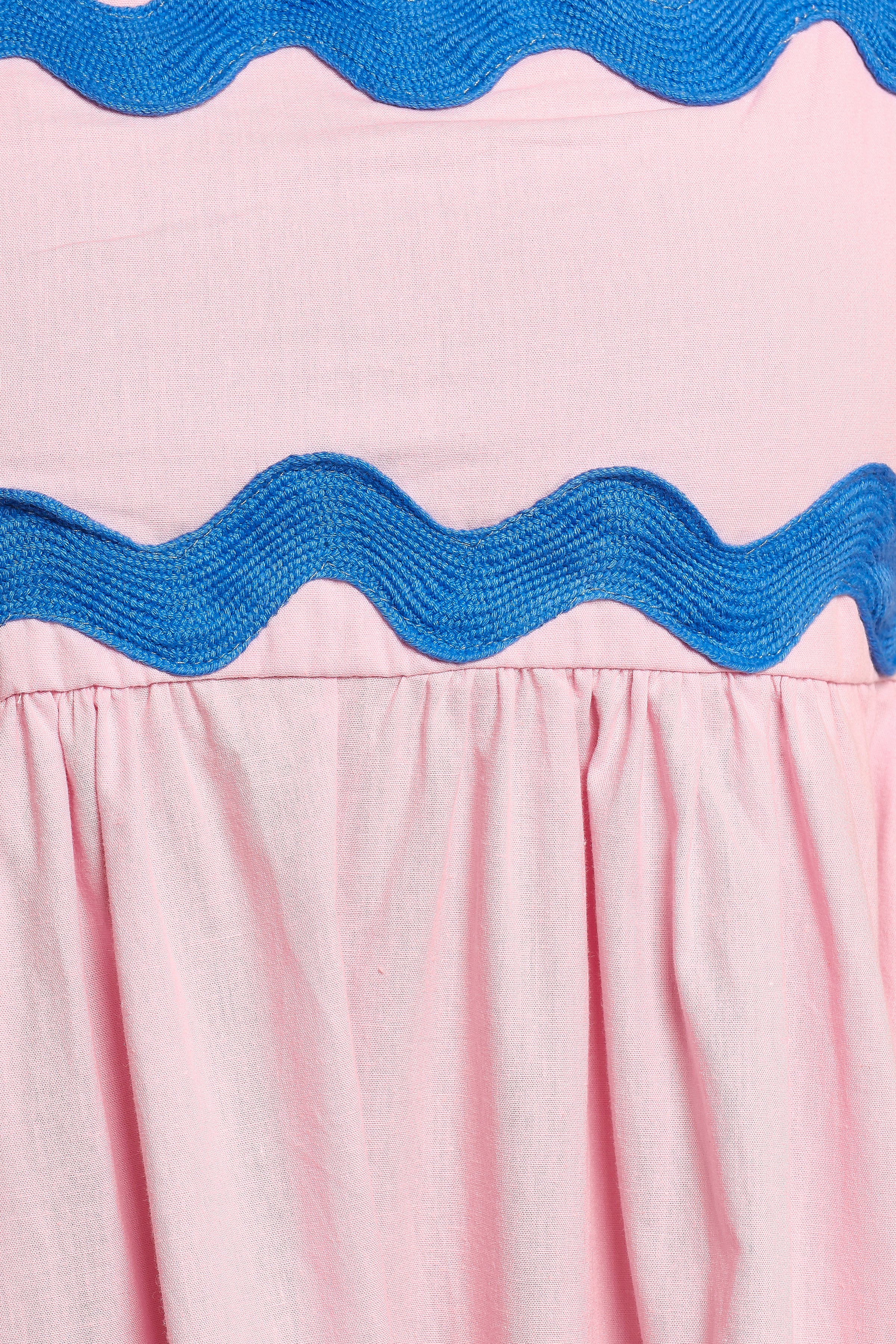 DRESSES Fitzgerald Maxi Dress - Pink/Blue Trim