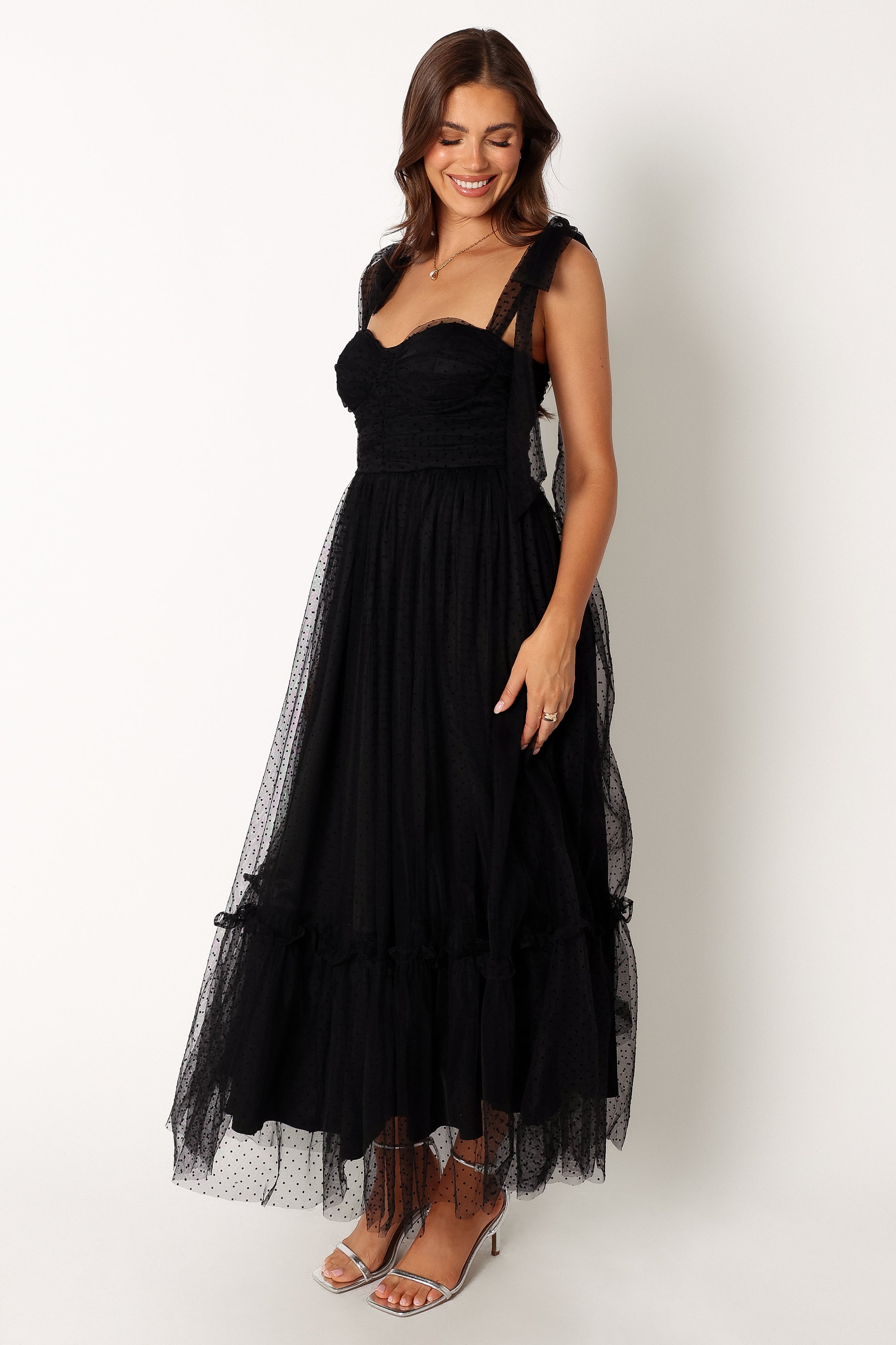 DRESSES @Floret Midi Dress - Black