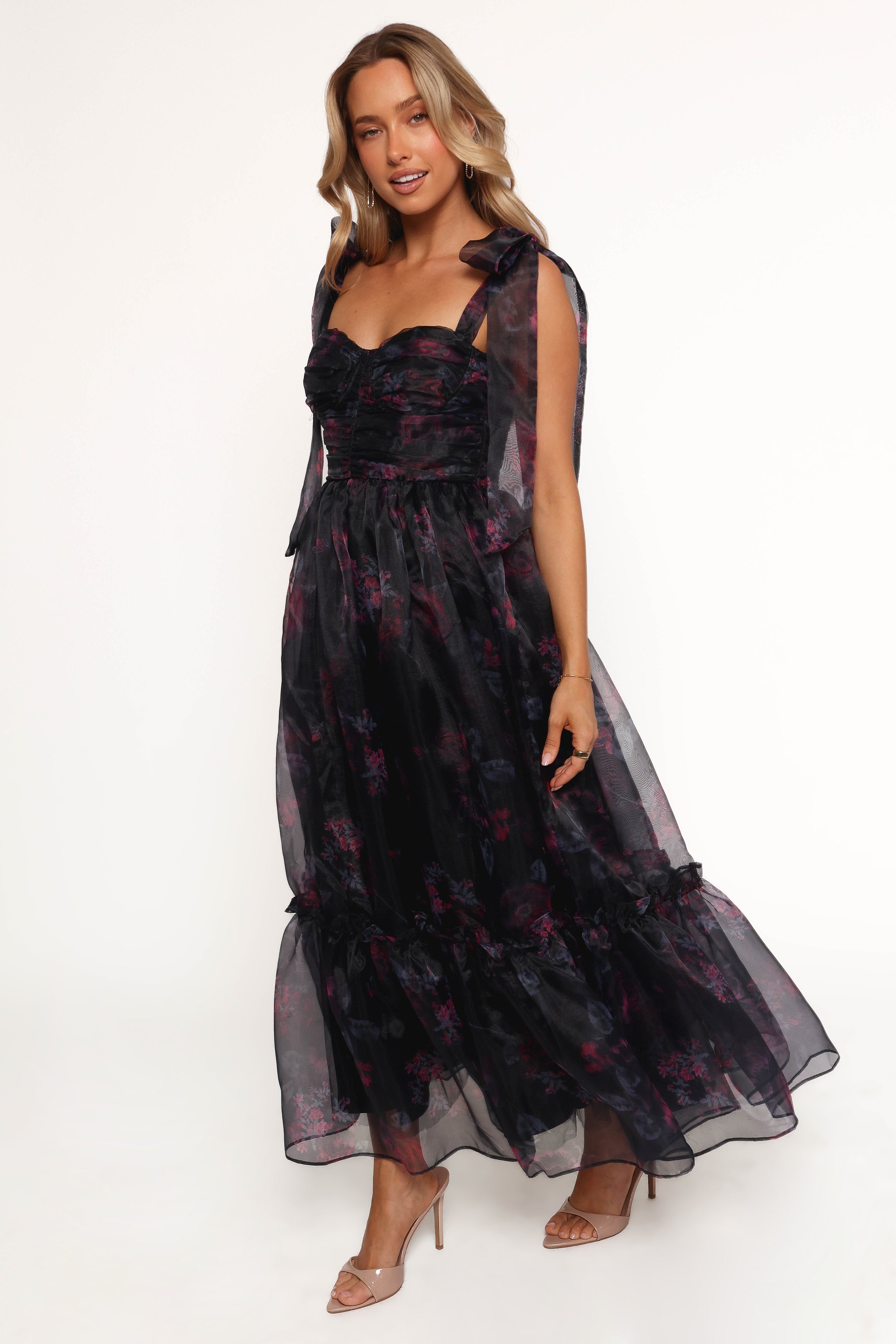 DRESSES Floret Midi Dress - Dark Floral