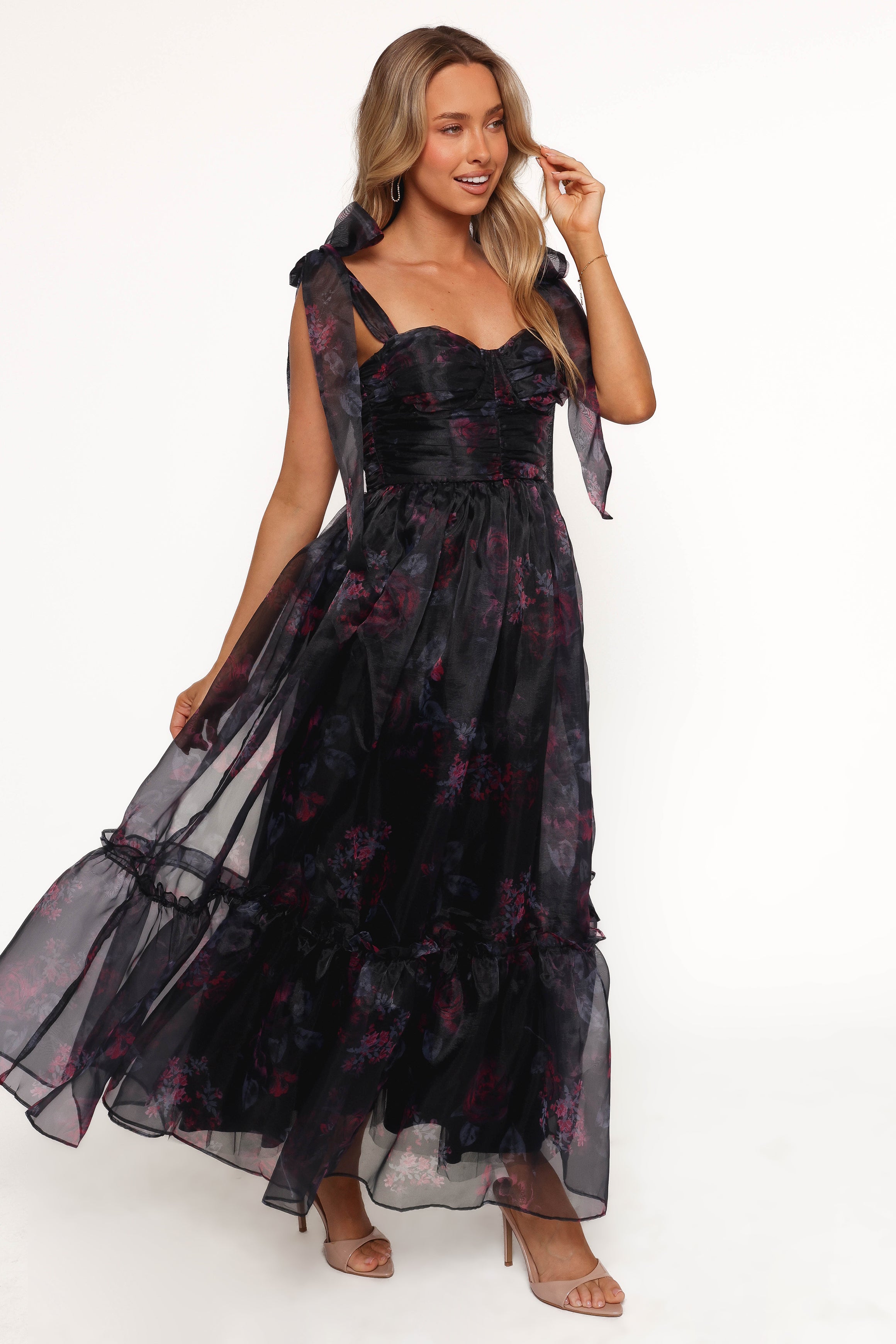 DRESSES Floret Midi Dress - Dark Floral
