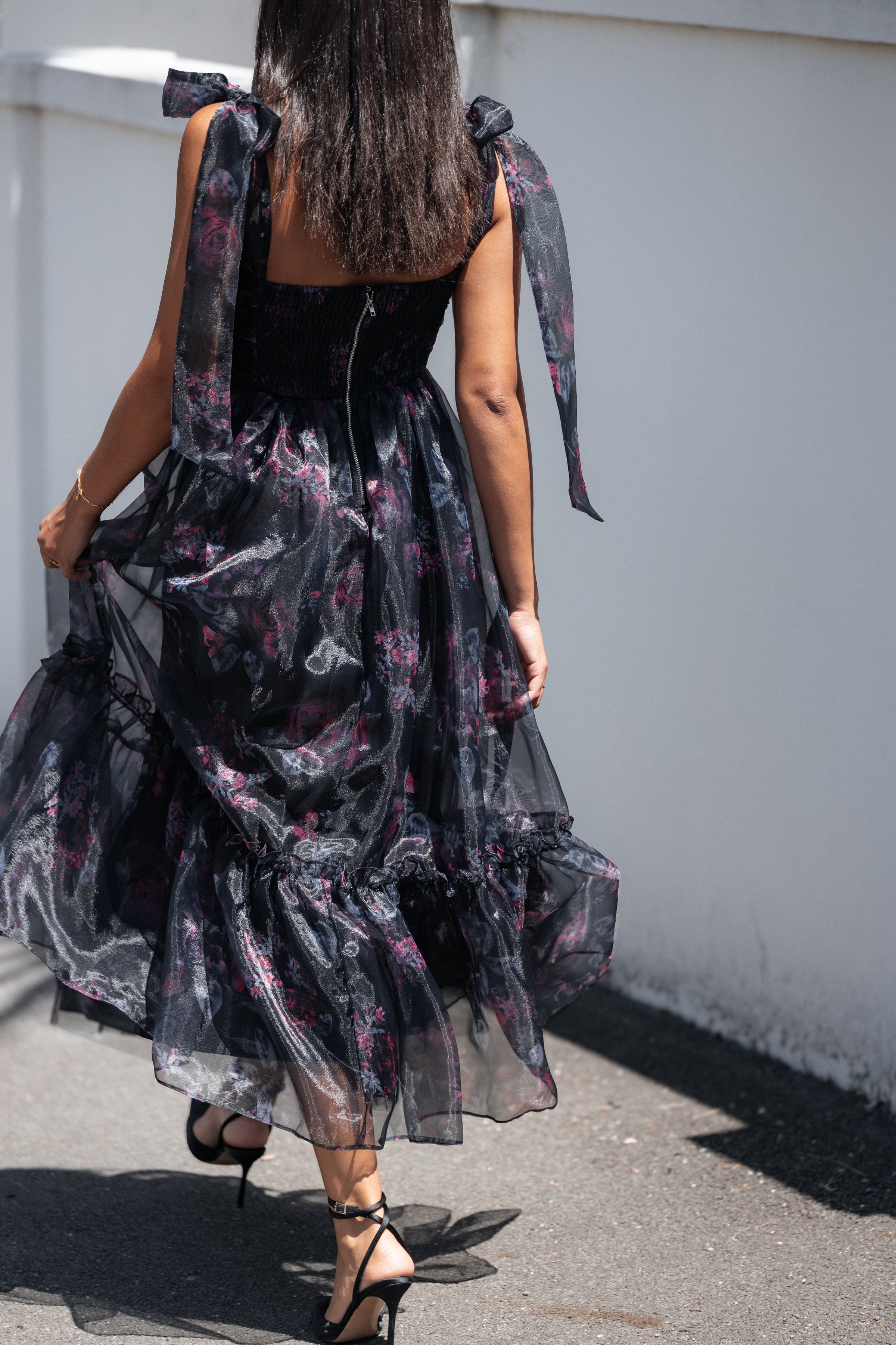 DRESSES Floret Midi Dress - Dark Floral