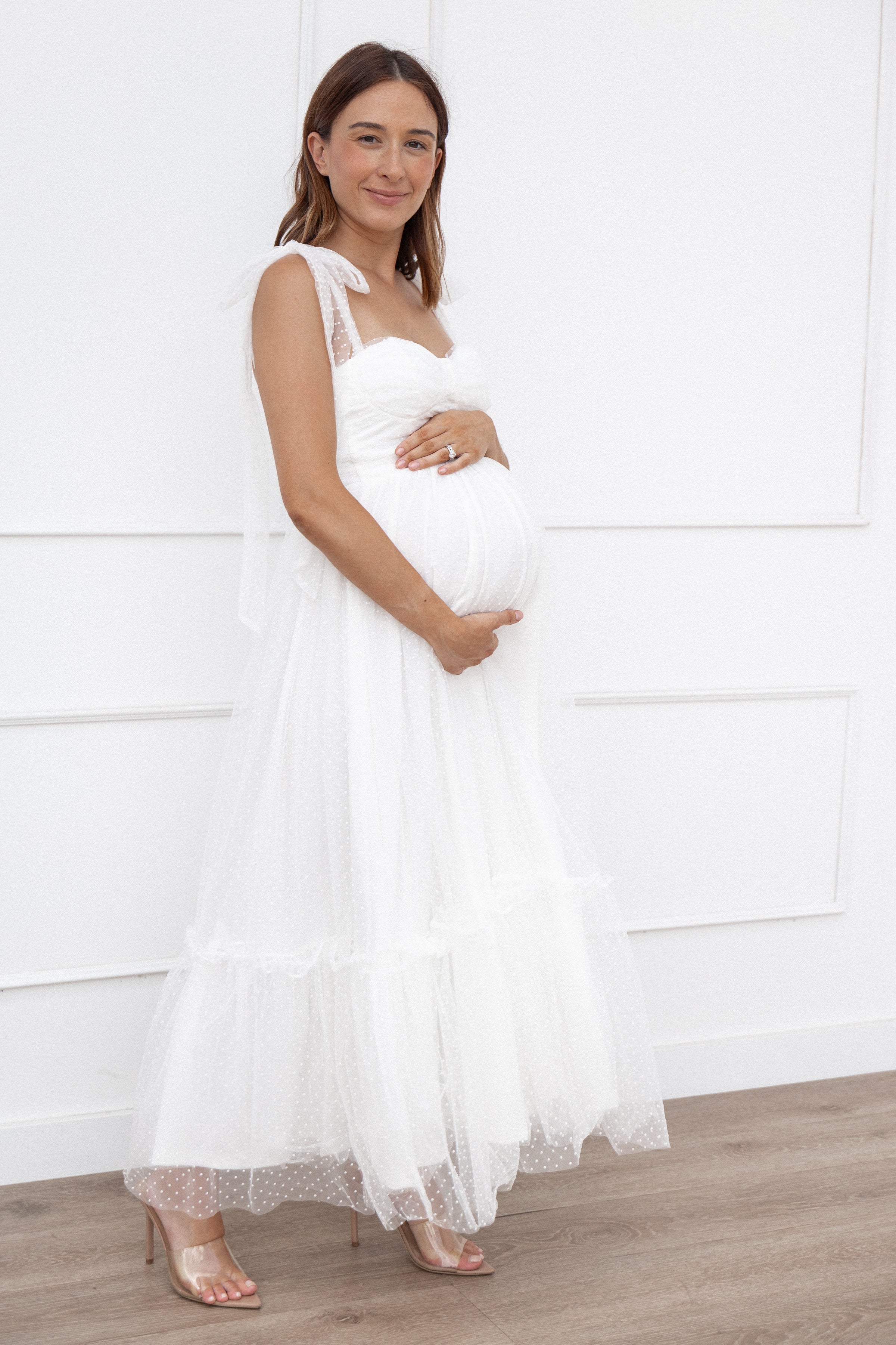 DRESSES Floret Midi Dress - Off White