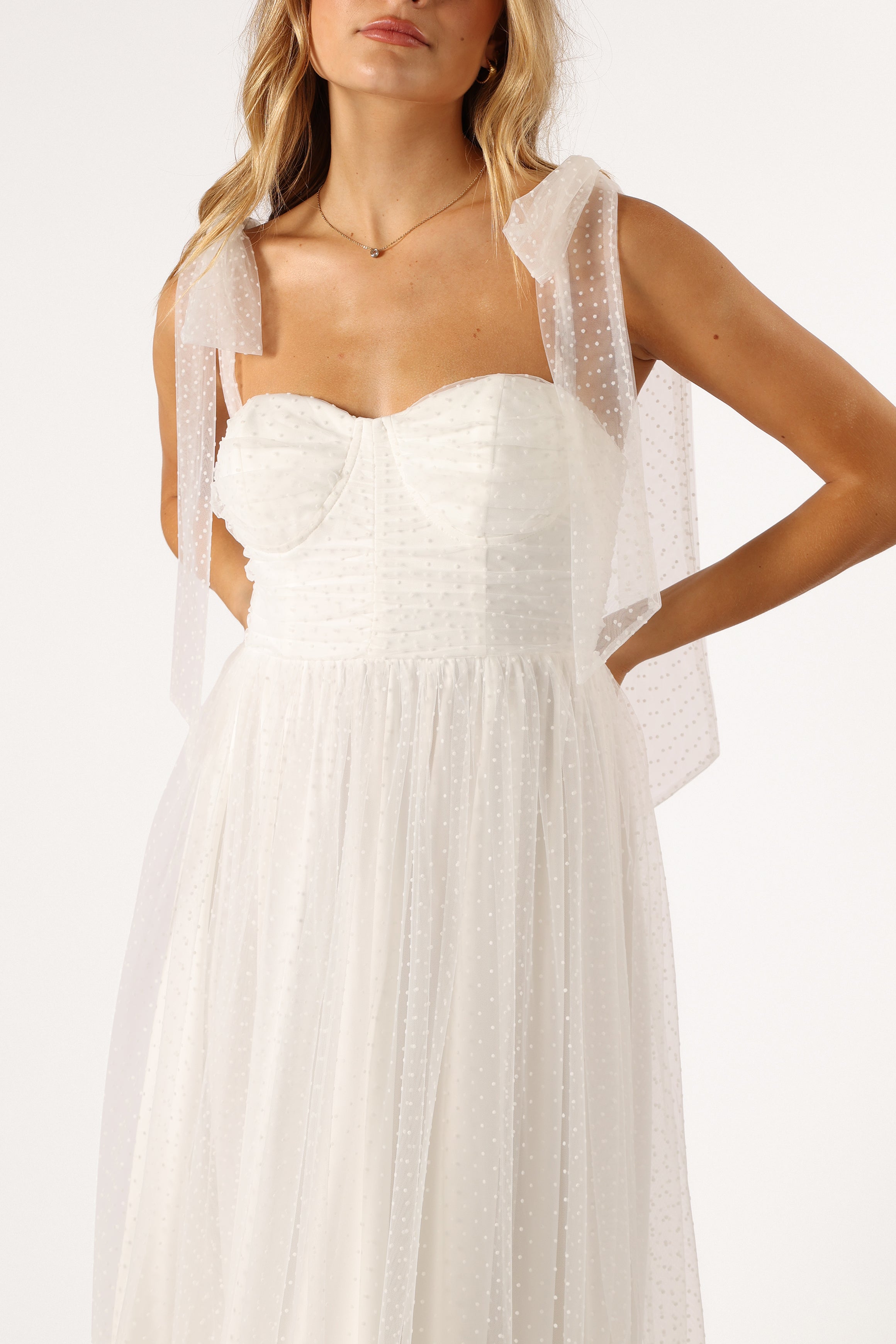 DRESSES @Floret Midi Dress - Off White
