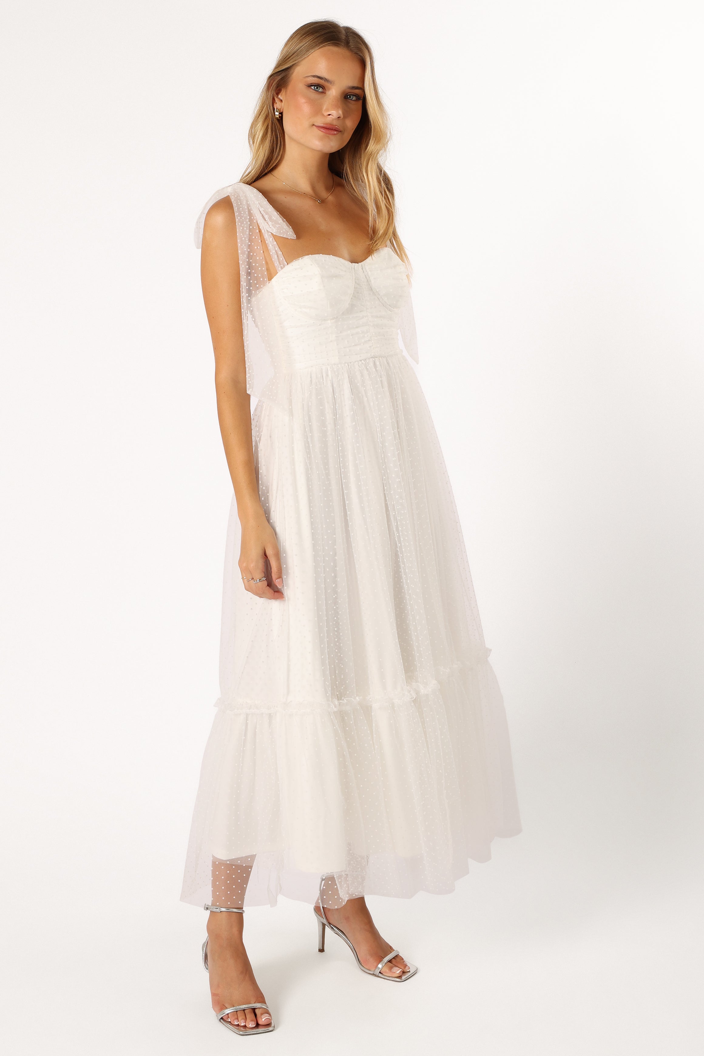 DRESSES @Floret Midi Dress - Off White