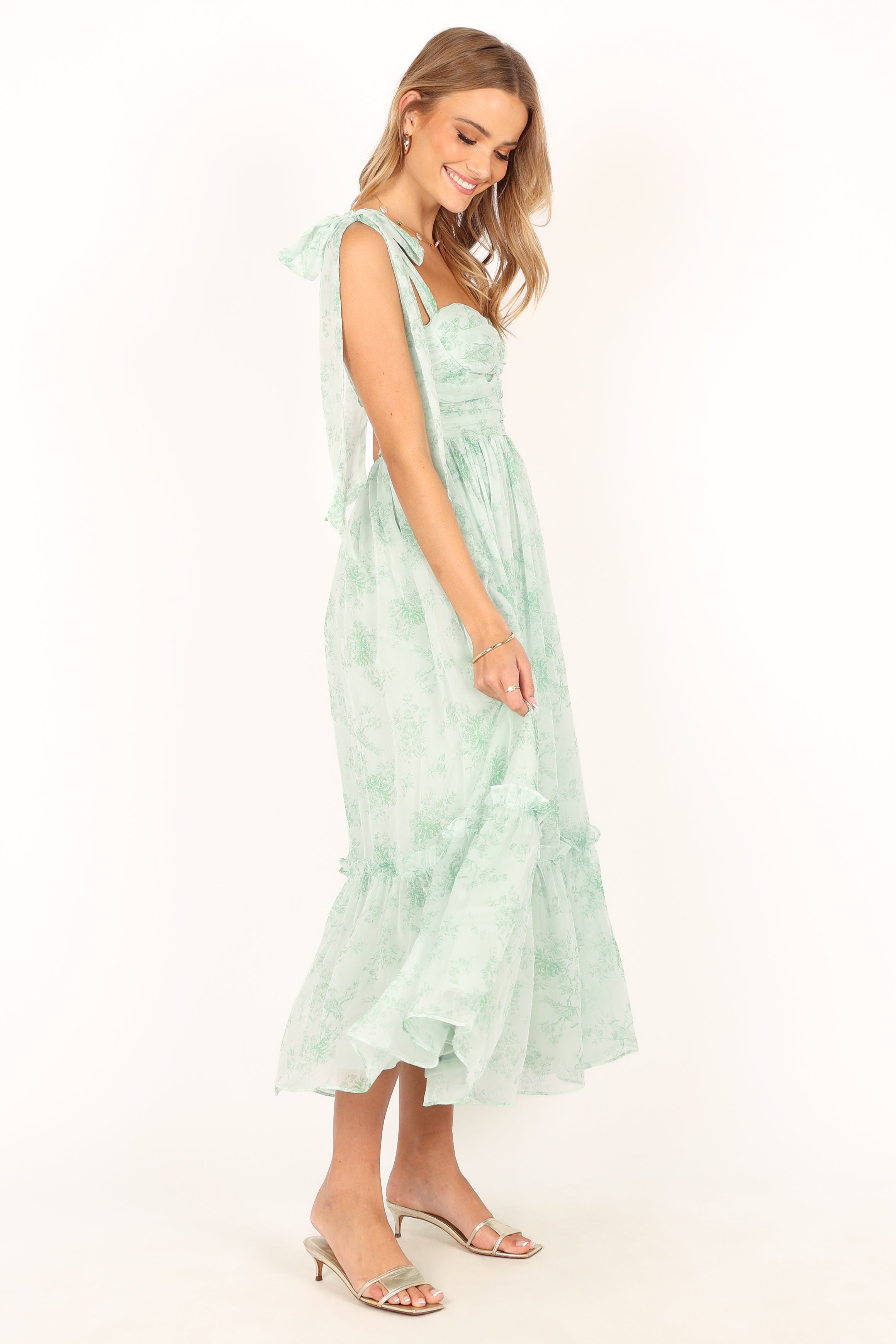 DRESSES @Floret Midi Dress - Sage