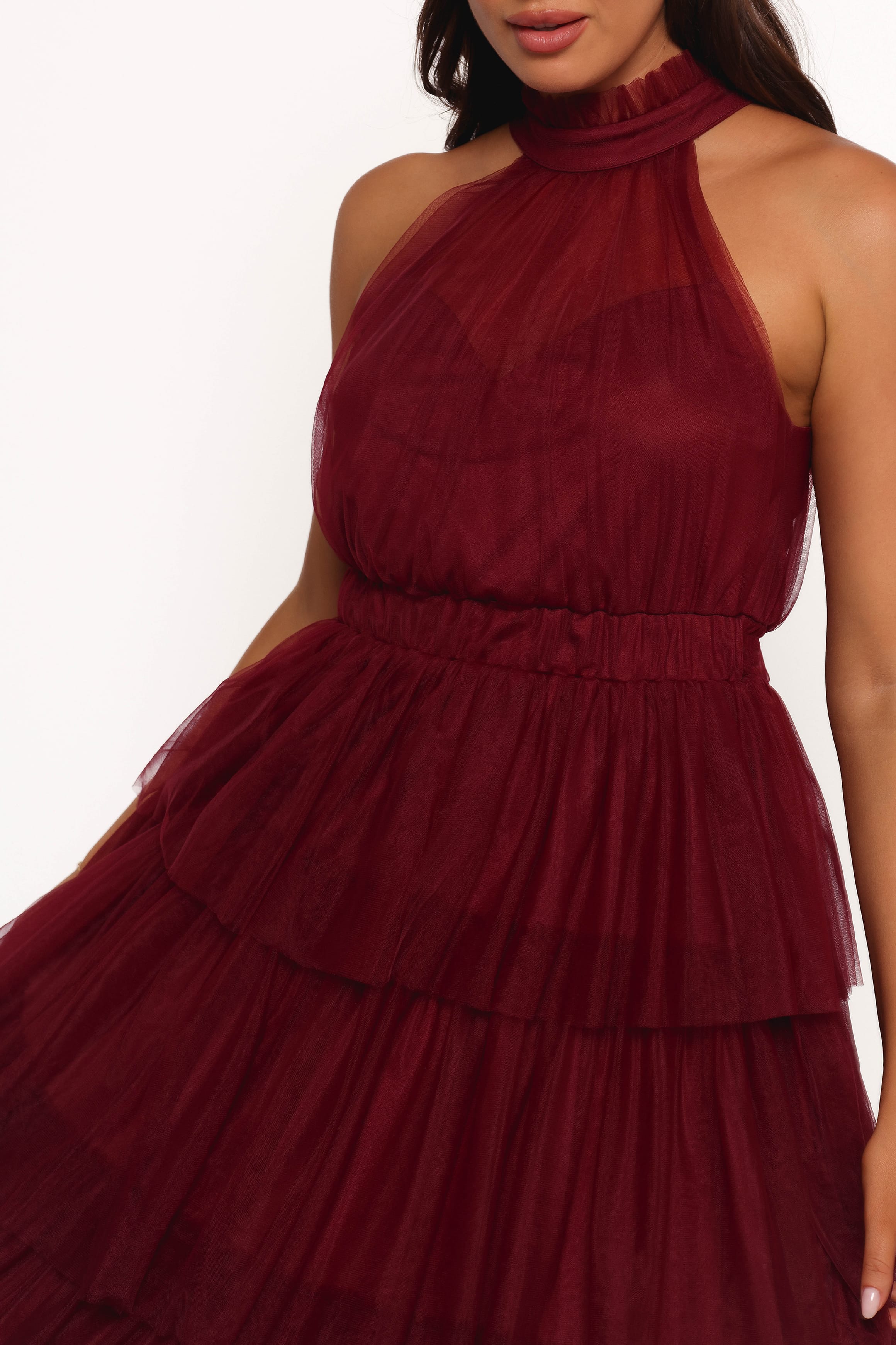 DRESSES Frances Halterneck Maxi Dress - Wine