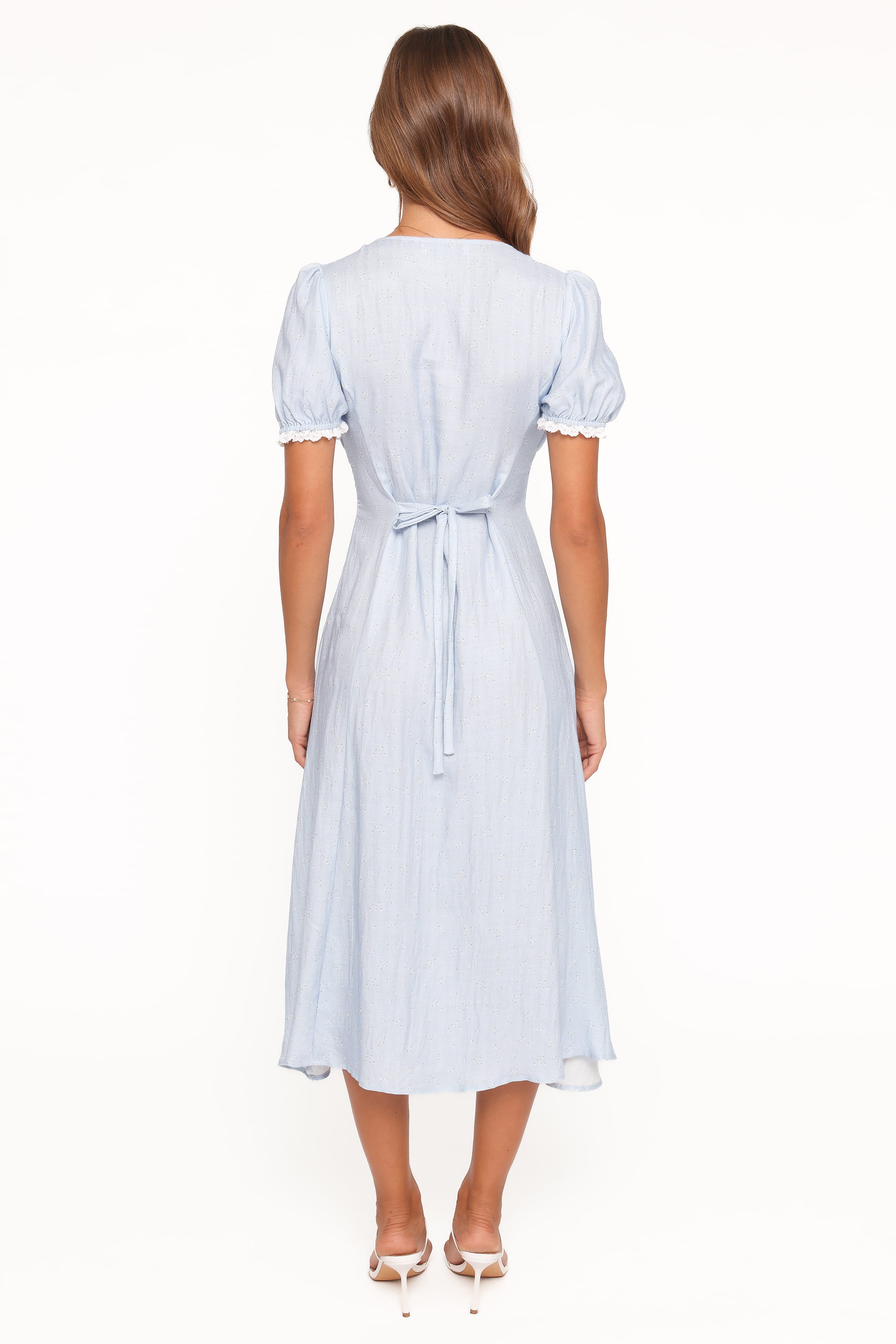 DRESSES Francine Lace Midi Dress - Blue Ditsy Floral