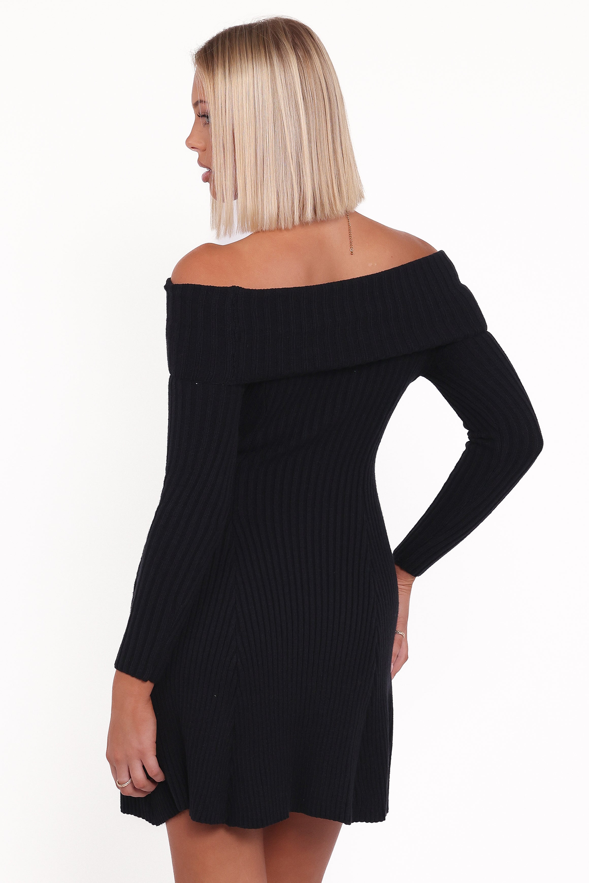 DRESSES Francisco Long Sleeve Mini Dress - Black