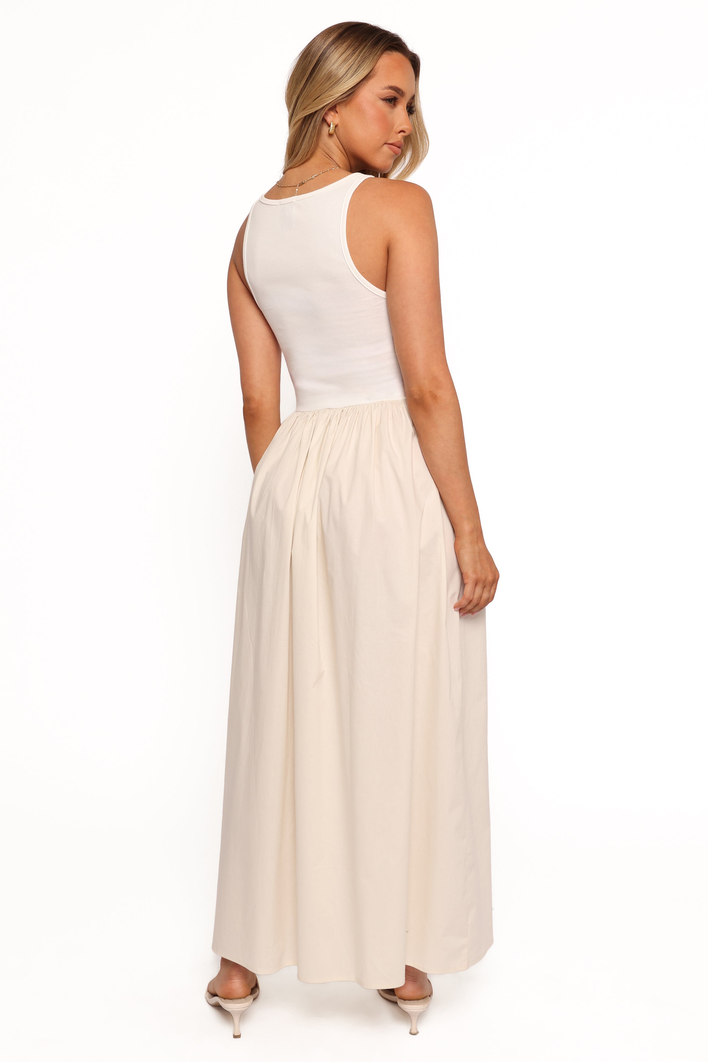 DRESSES Franki Midi Dress - White Cream