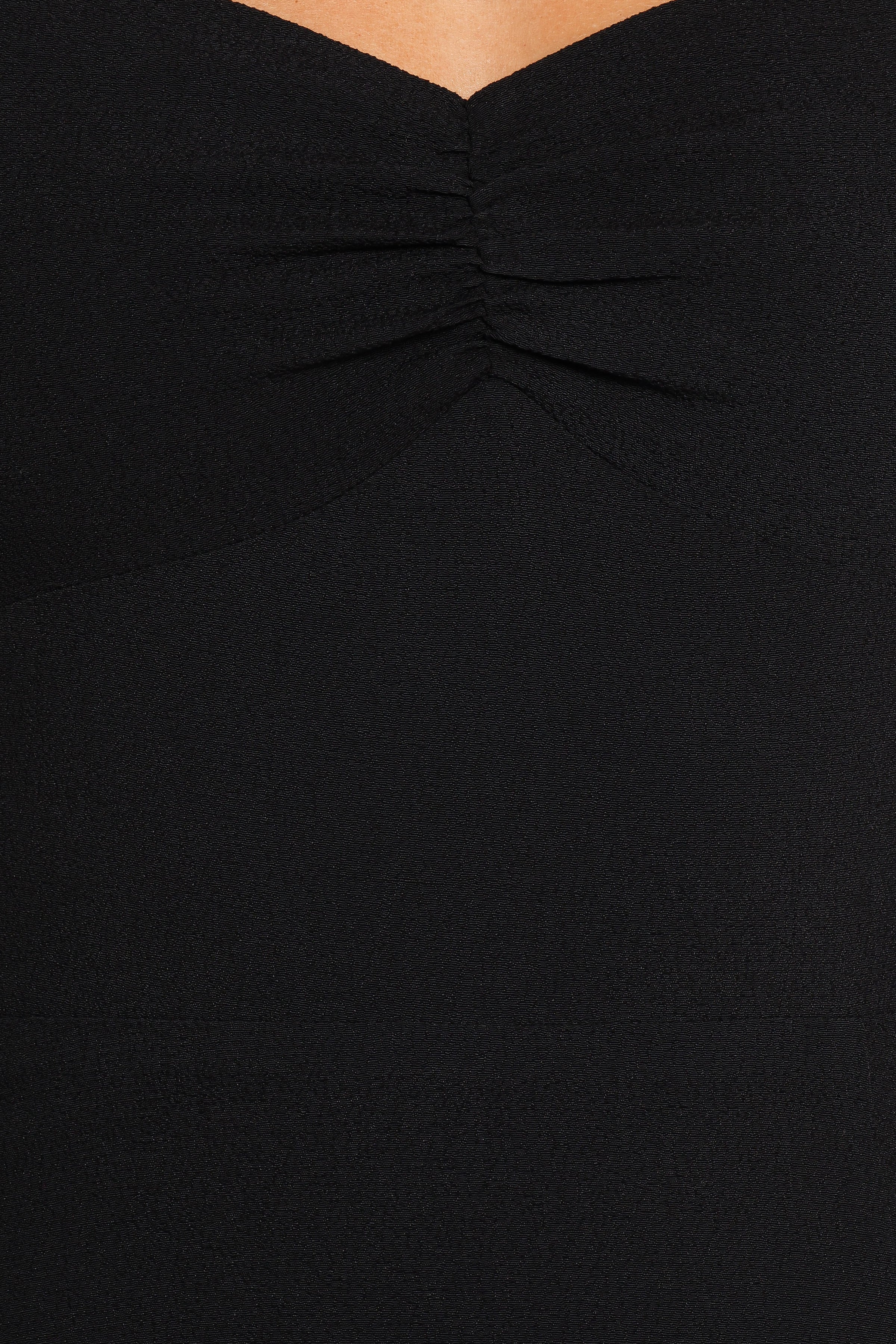 DRESSES Franklin Long Sleeve Midi Dress - Black
