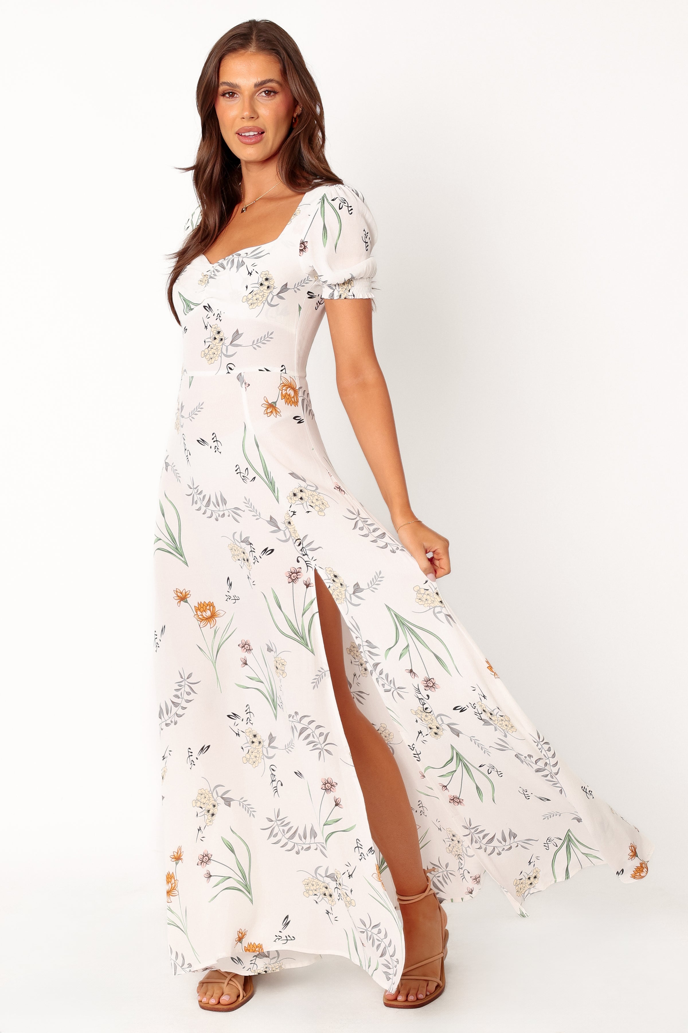 DRESSES Franklin Maxi Dress - White Floral