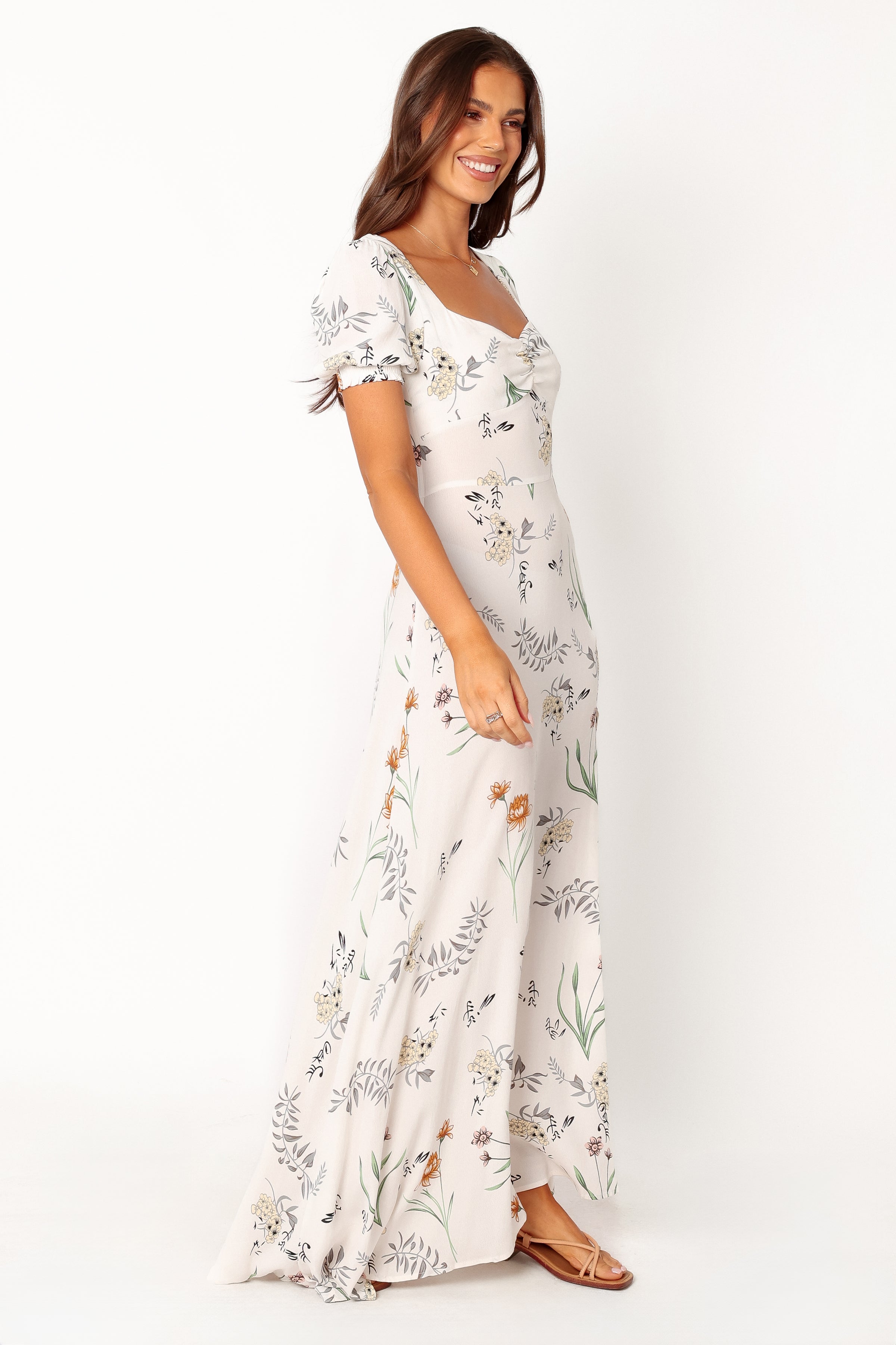DRESSES Franklin Maxi Dress - White Floral