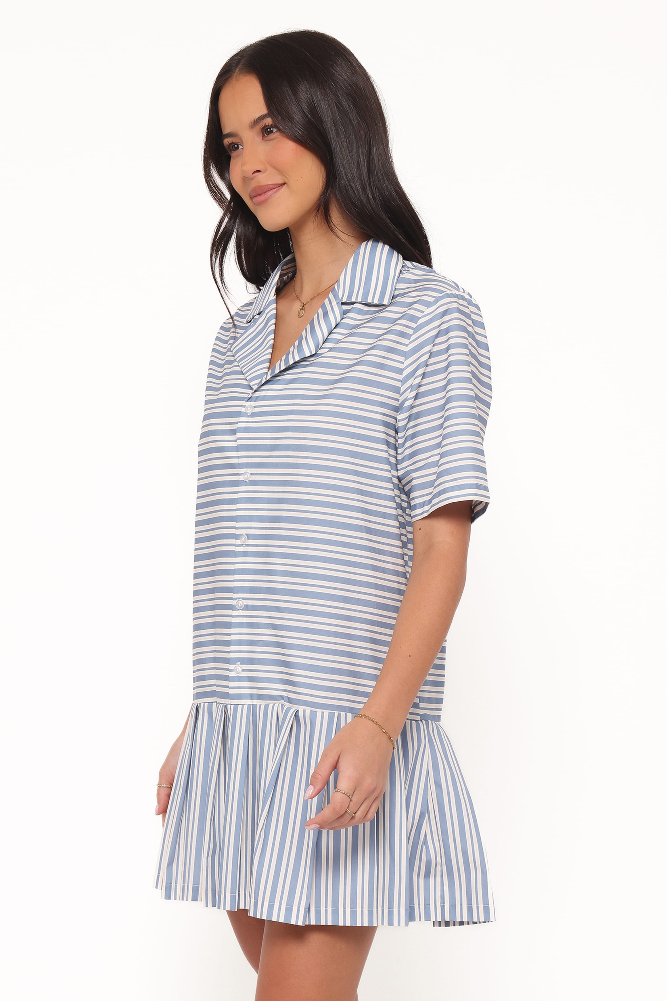 DRESSES Fraser Mini Dress - Blue Stripe
