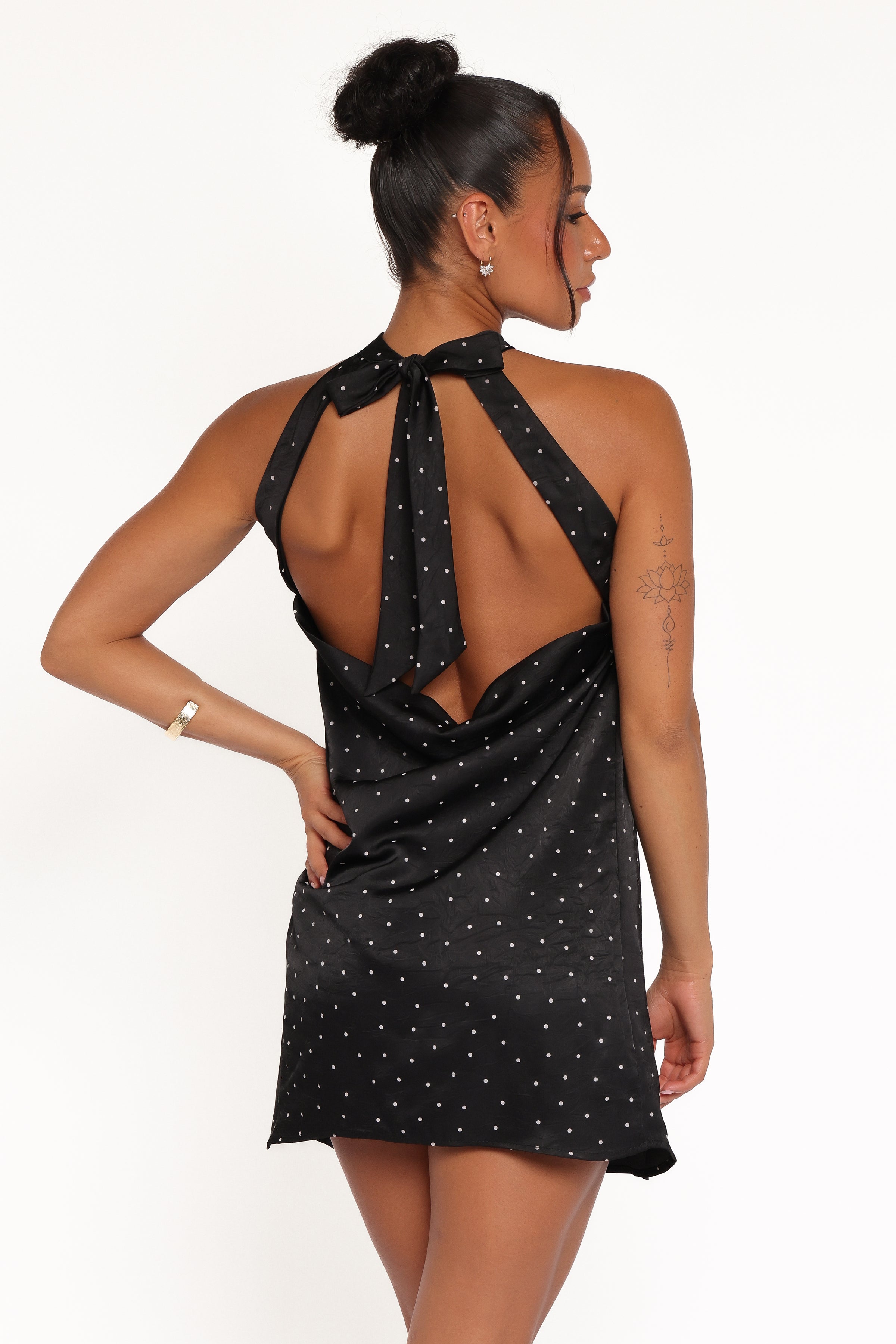 DRESSES Gabrielle Mini Dress - Black Polka Dot