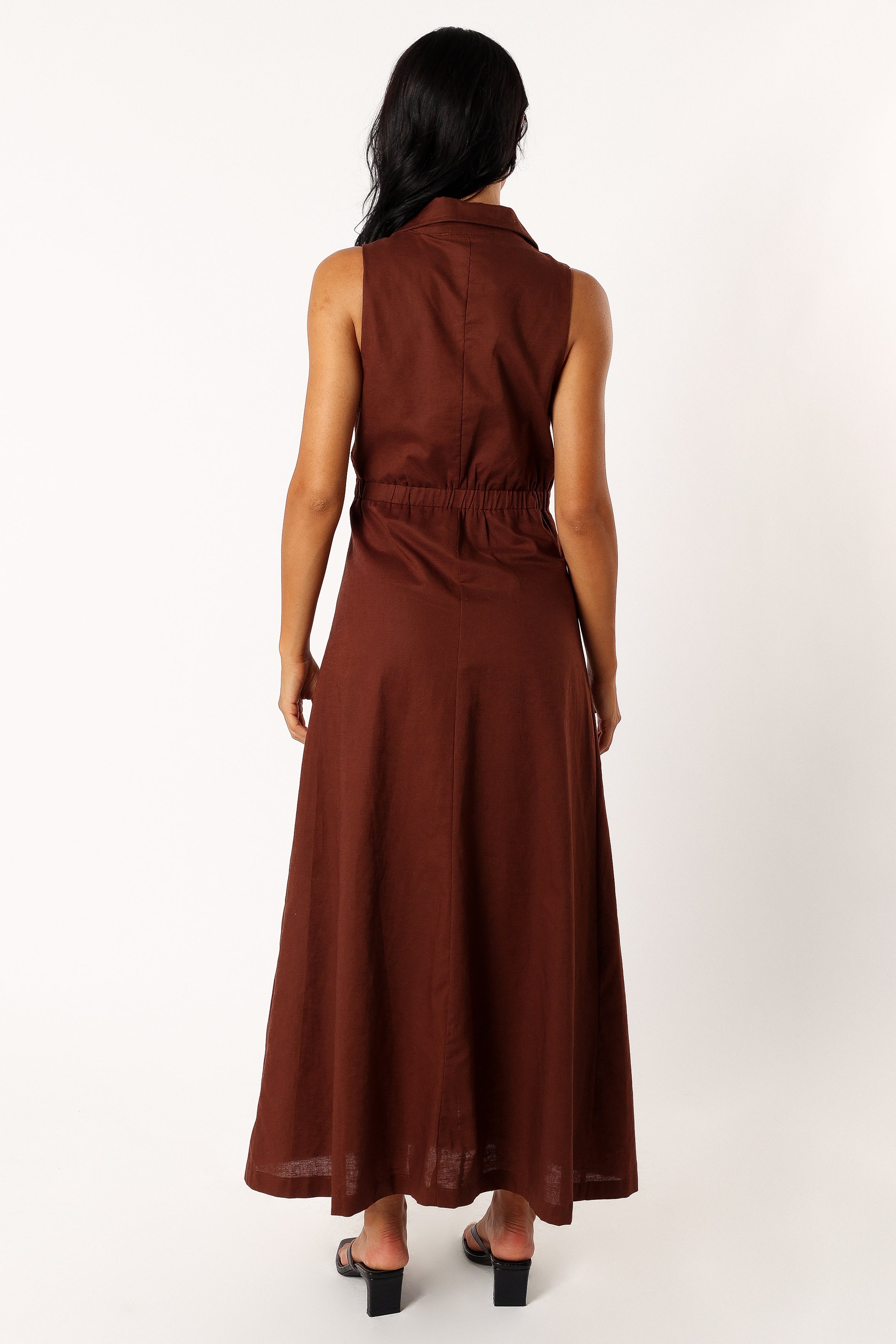 DRESSES @Galia Midi Dress - Chocolate