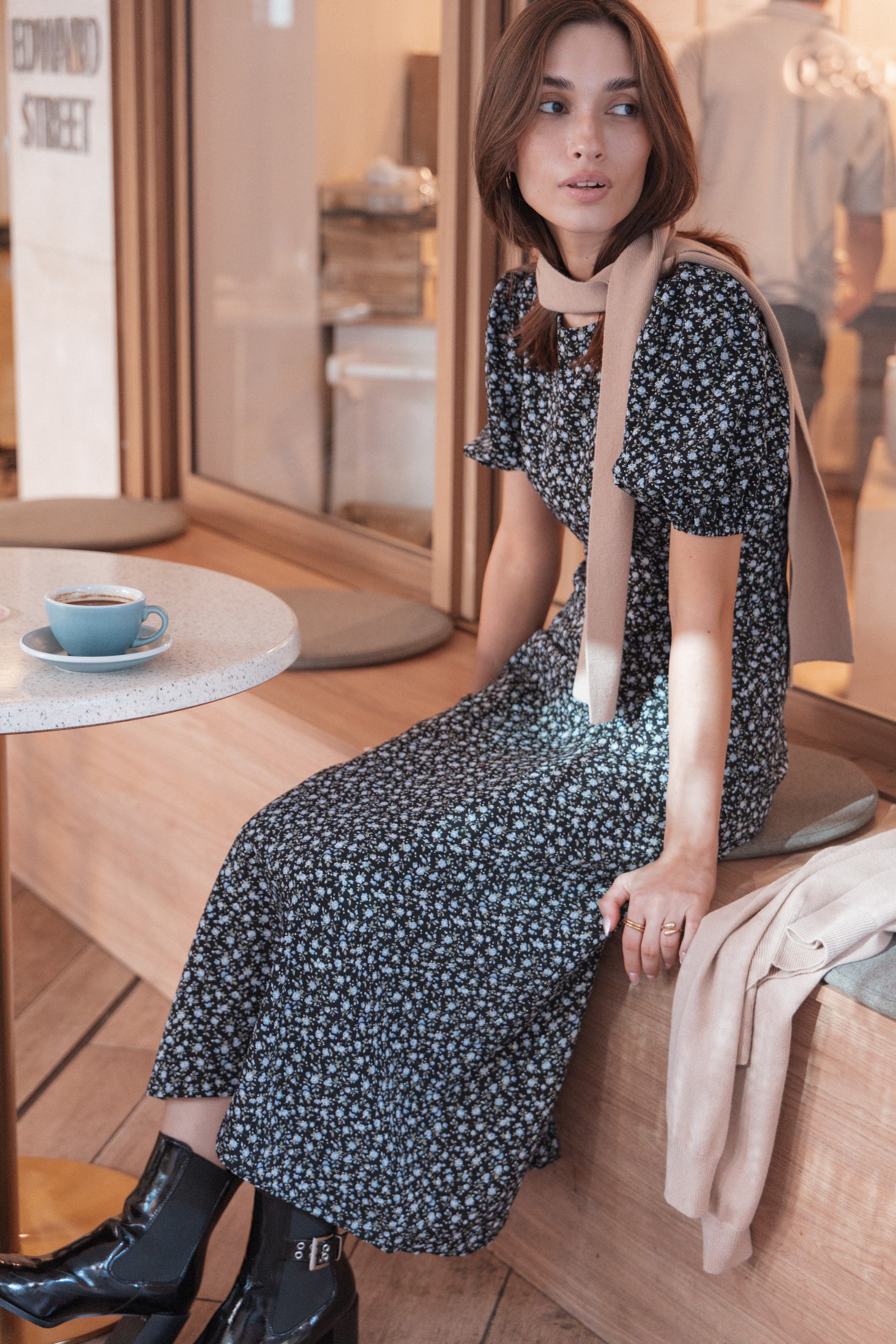 DRESSES Gemima Maxi Dress - Black Ditsy Floral