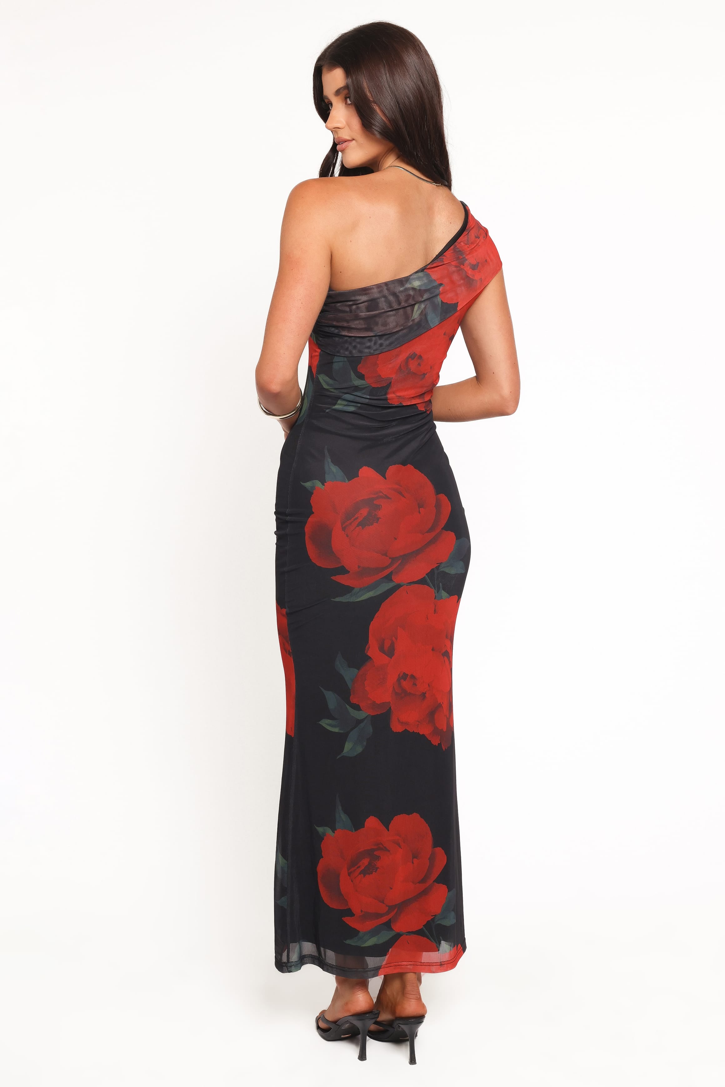 DRESSES Gerri Off Shoulder Maxi Dress - Black Floral