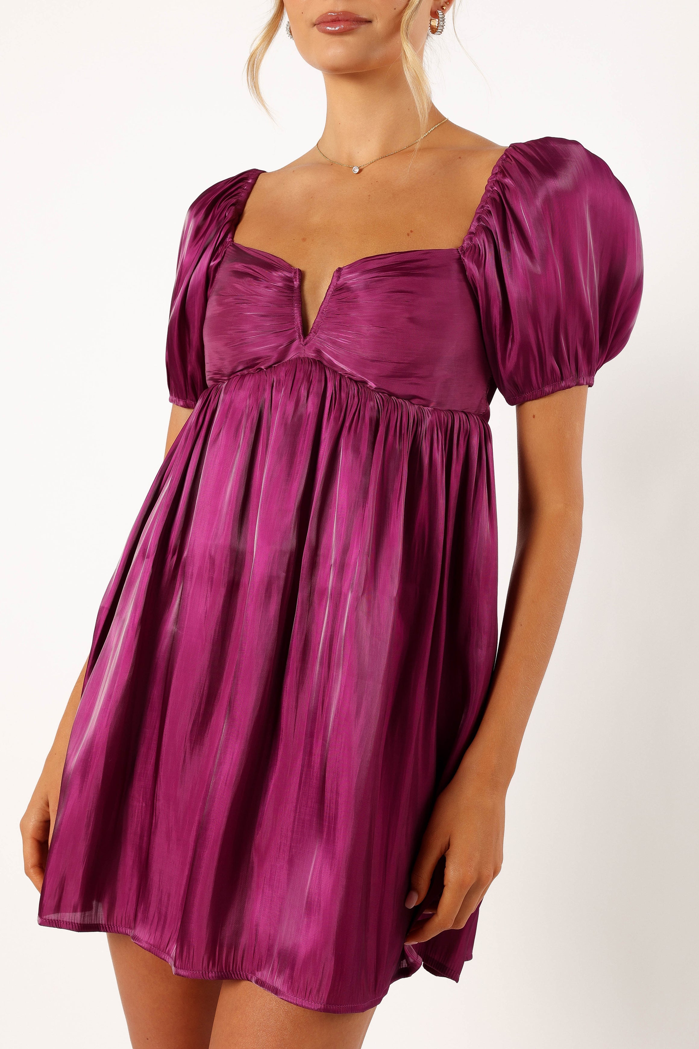 DRESSES @Ginger Mini Dress - Plum