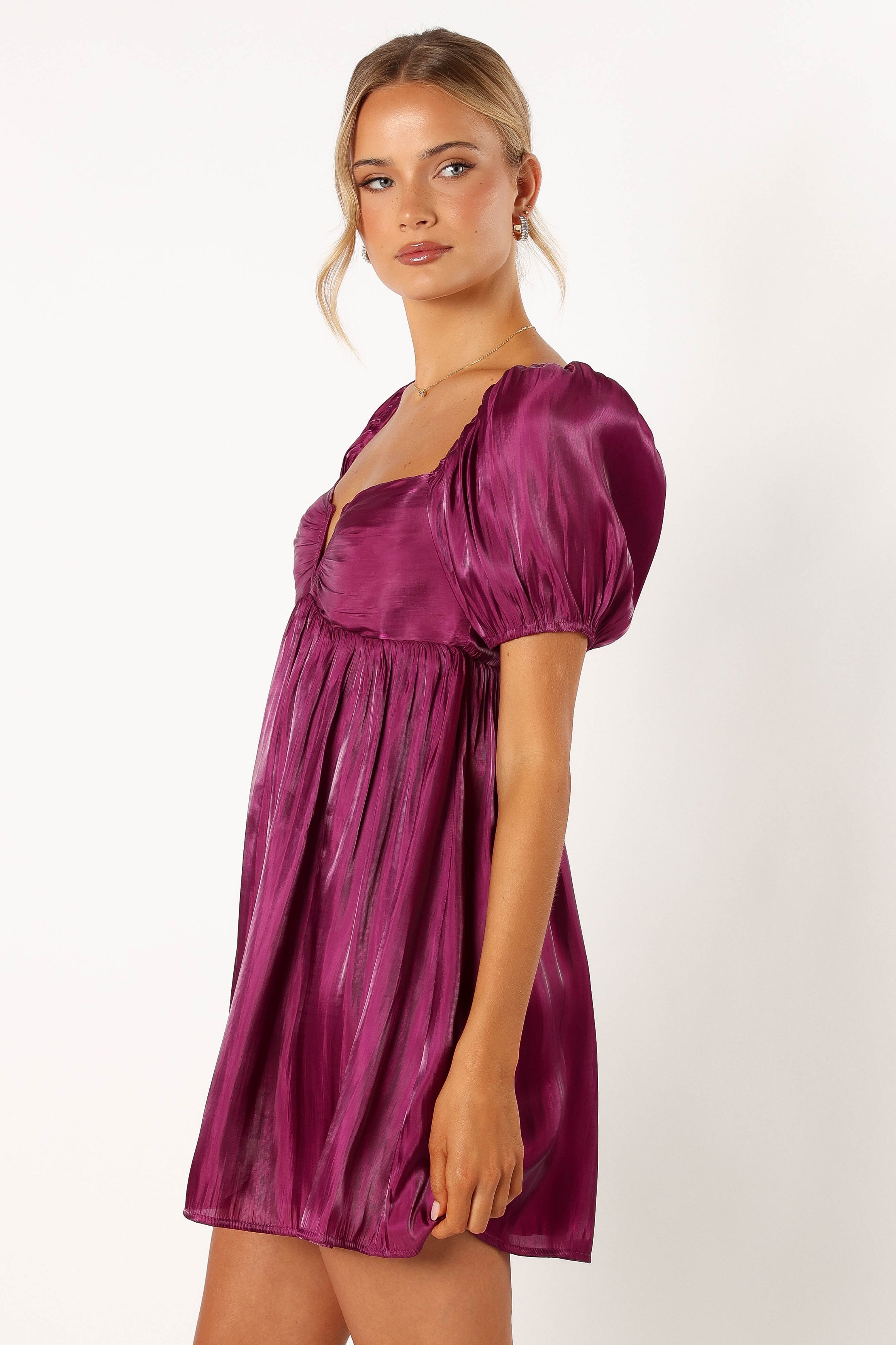 DRESSES @Ginger Mini Dress - Plum