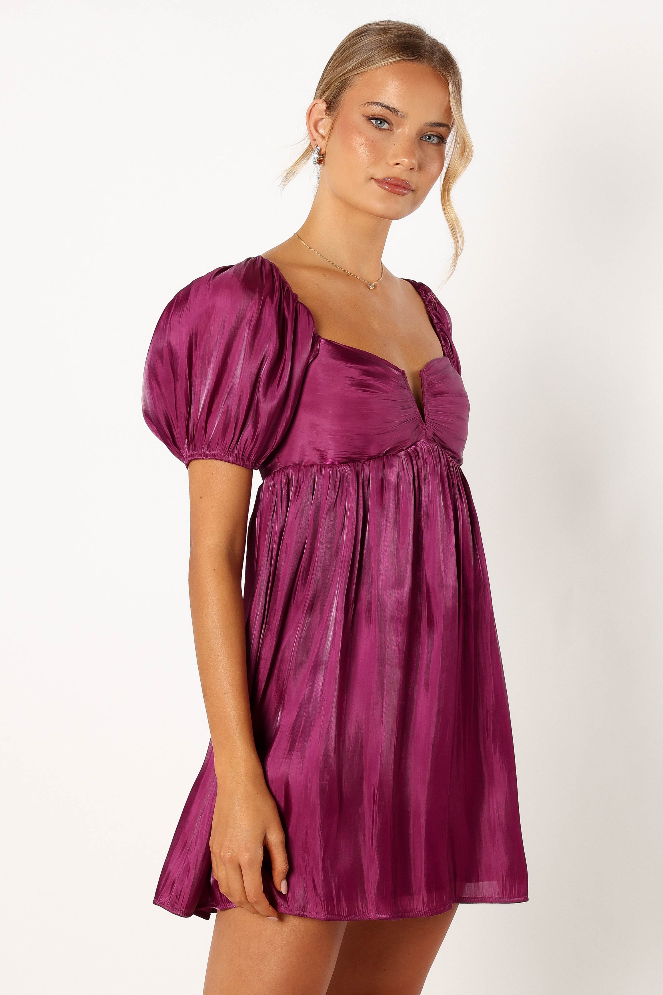 DRESSES @Ginger Mini Dress - Plum