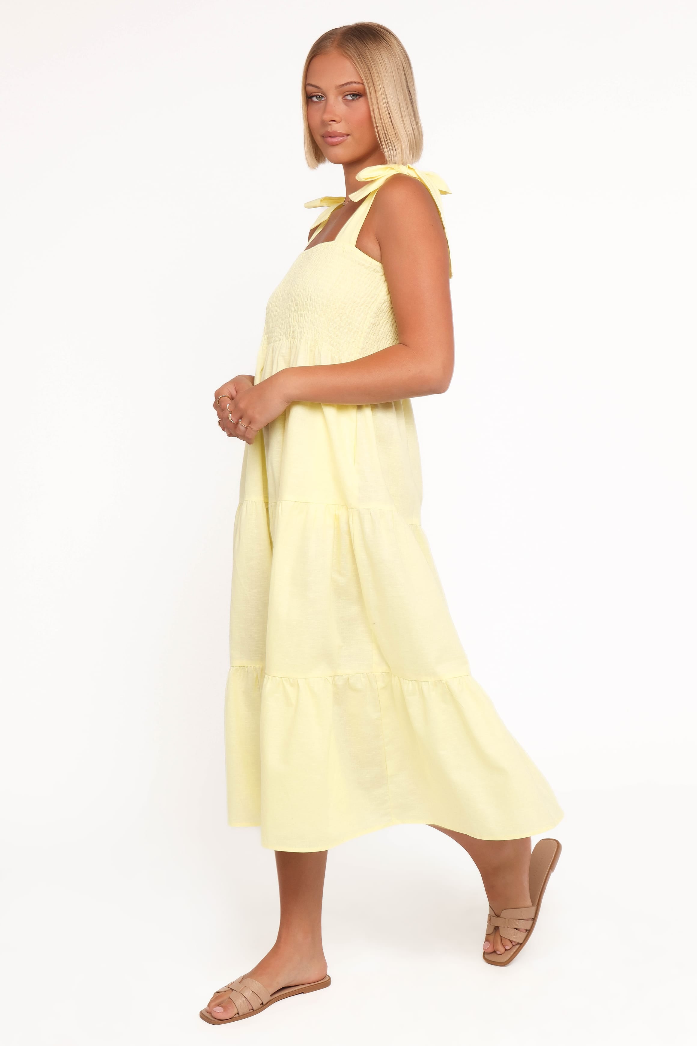 DRESSES Giorgi Midi Dress - Butter Yellow
