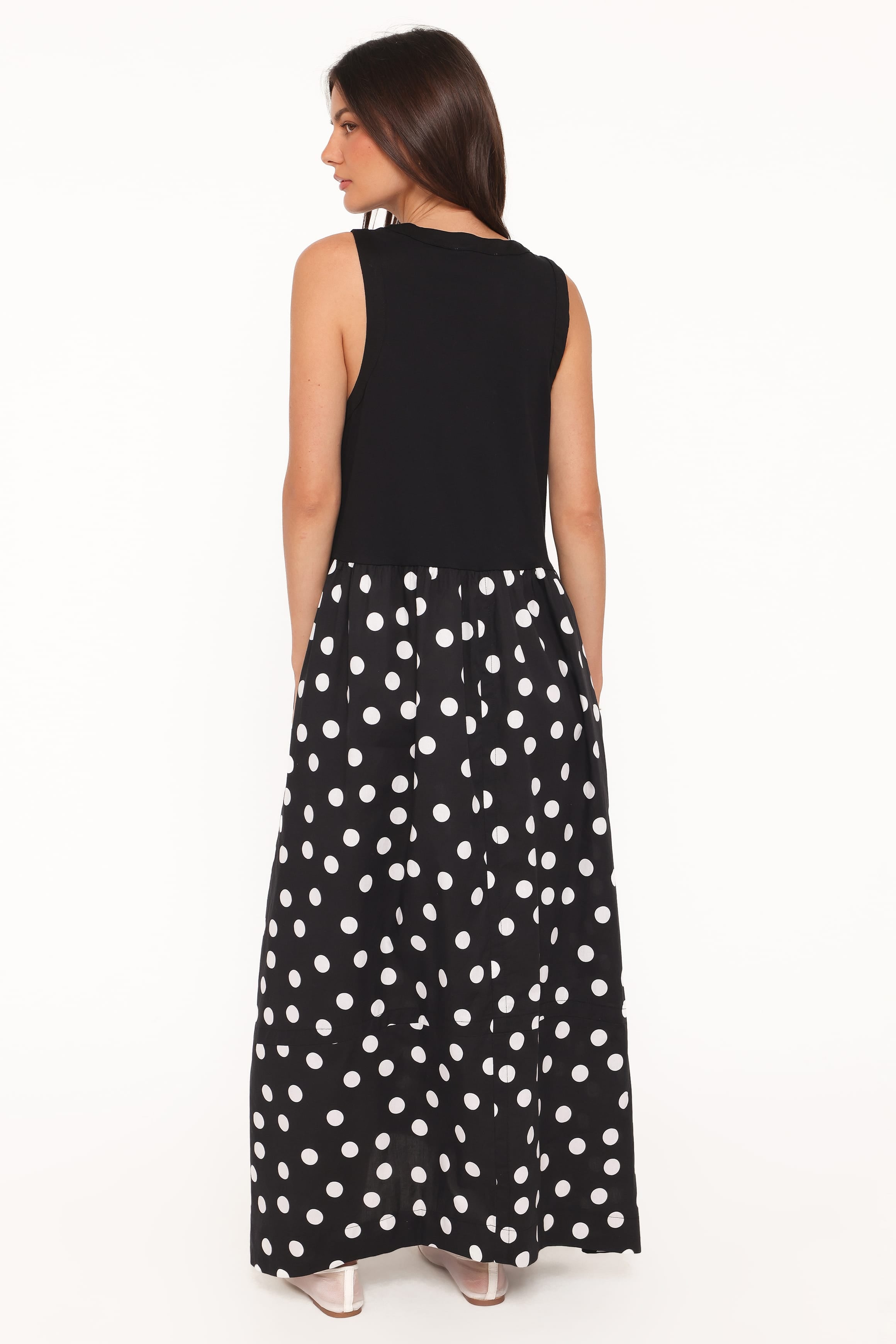 DRESSES Glenda Maxi Dress - Black Polka Dot