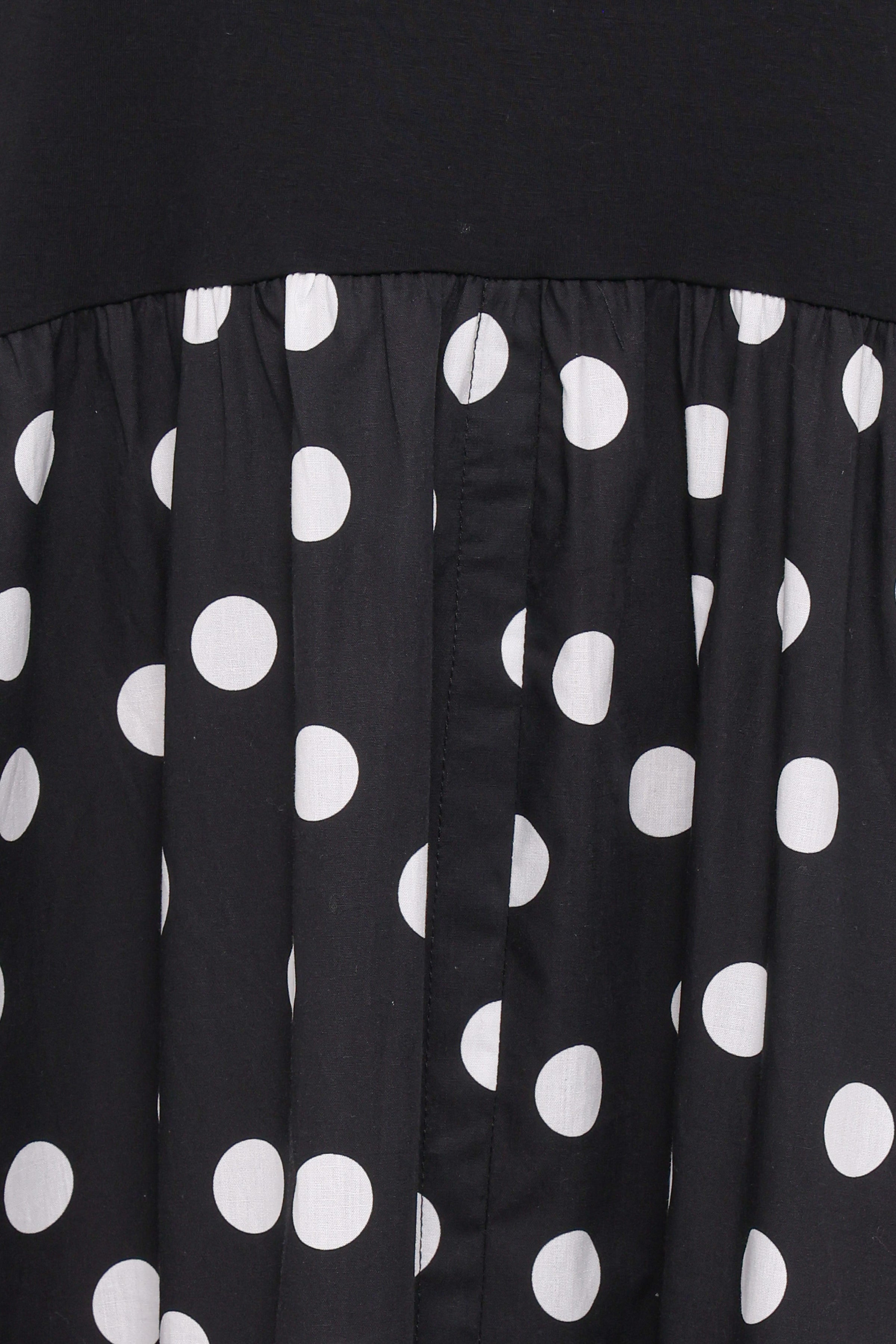 DRESSES Glenda Maxi Dress - Black Polka Dot