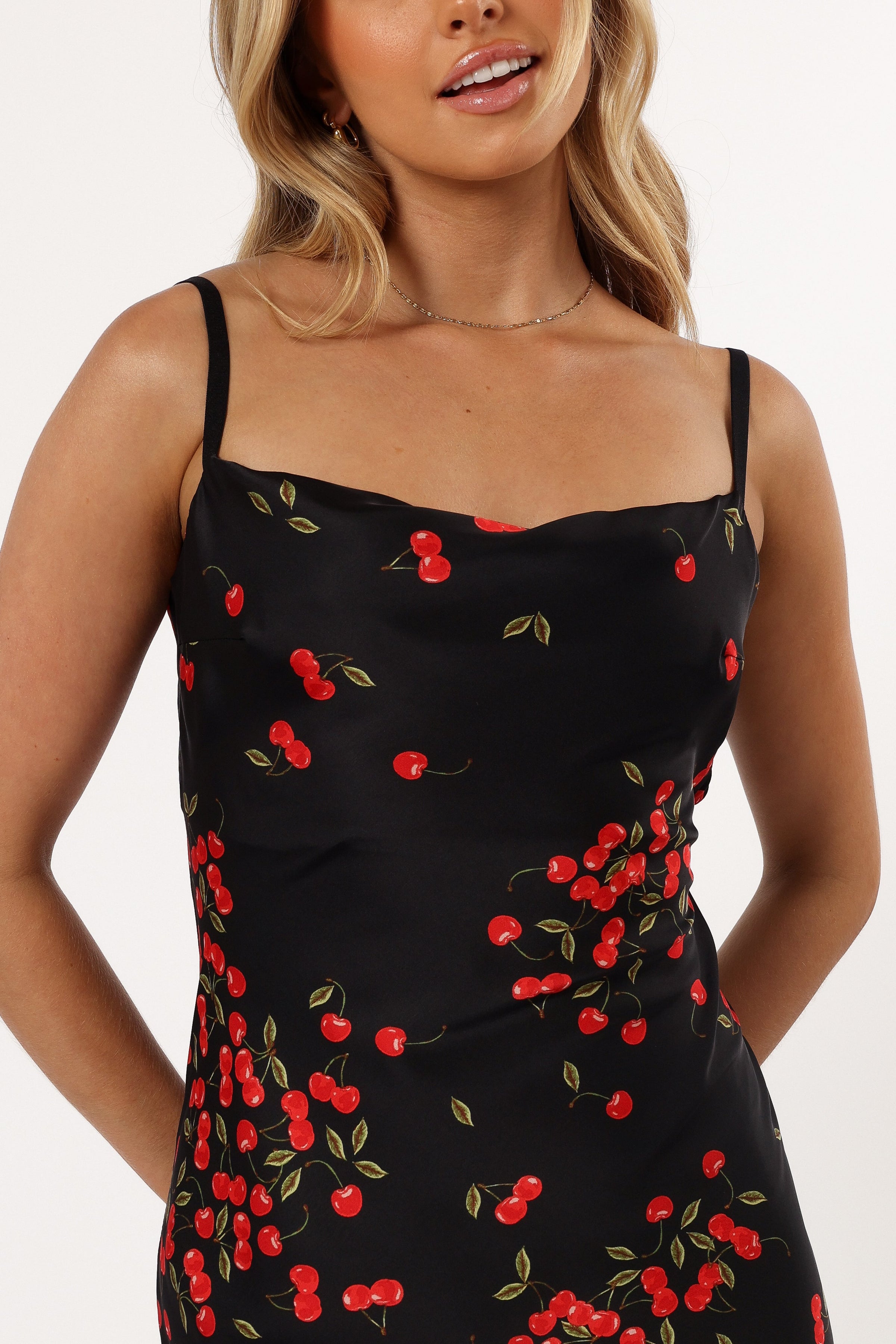 DRESSES @Glenn Midi Dress - Cherry